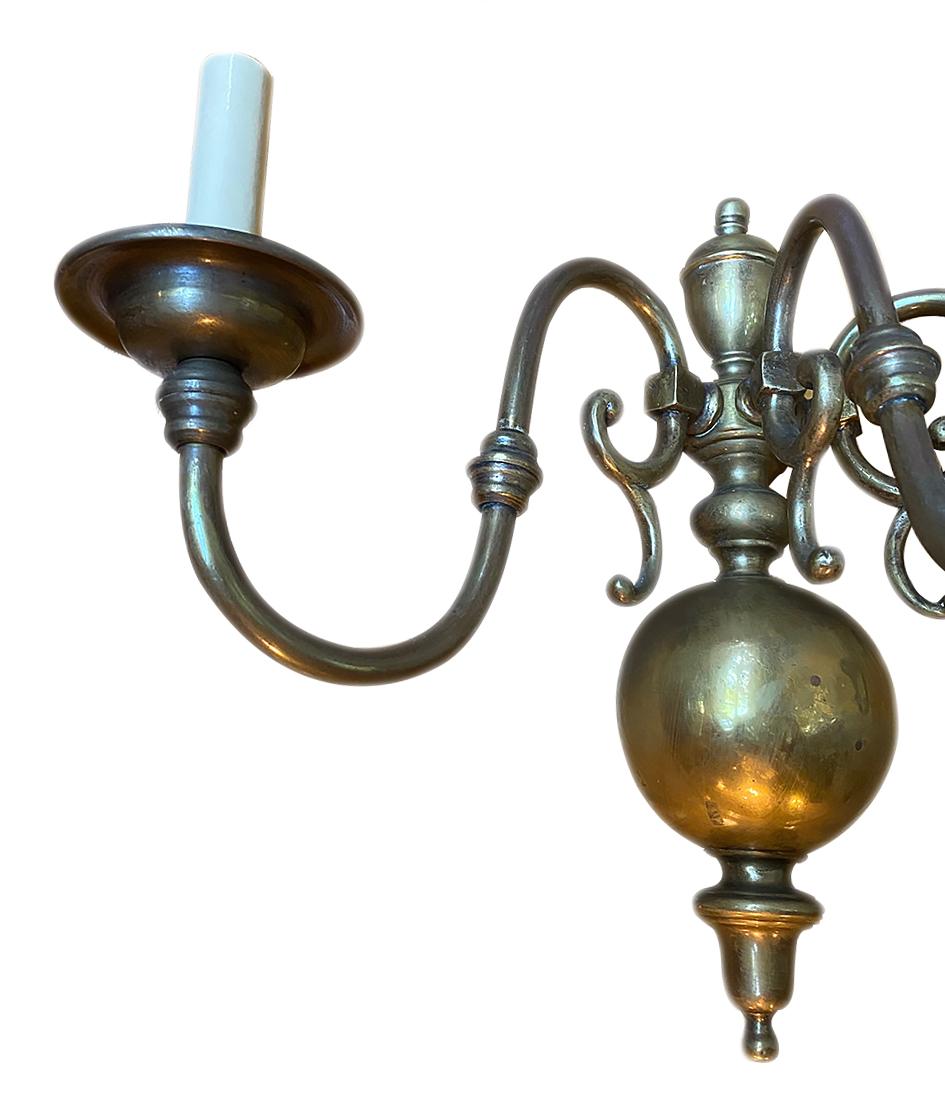 Early 20th Century Pair of Dutch Sconces For Sale