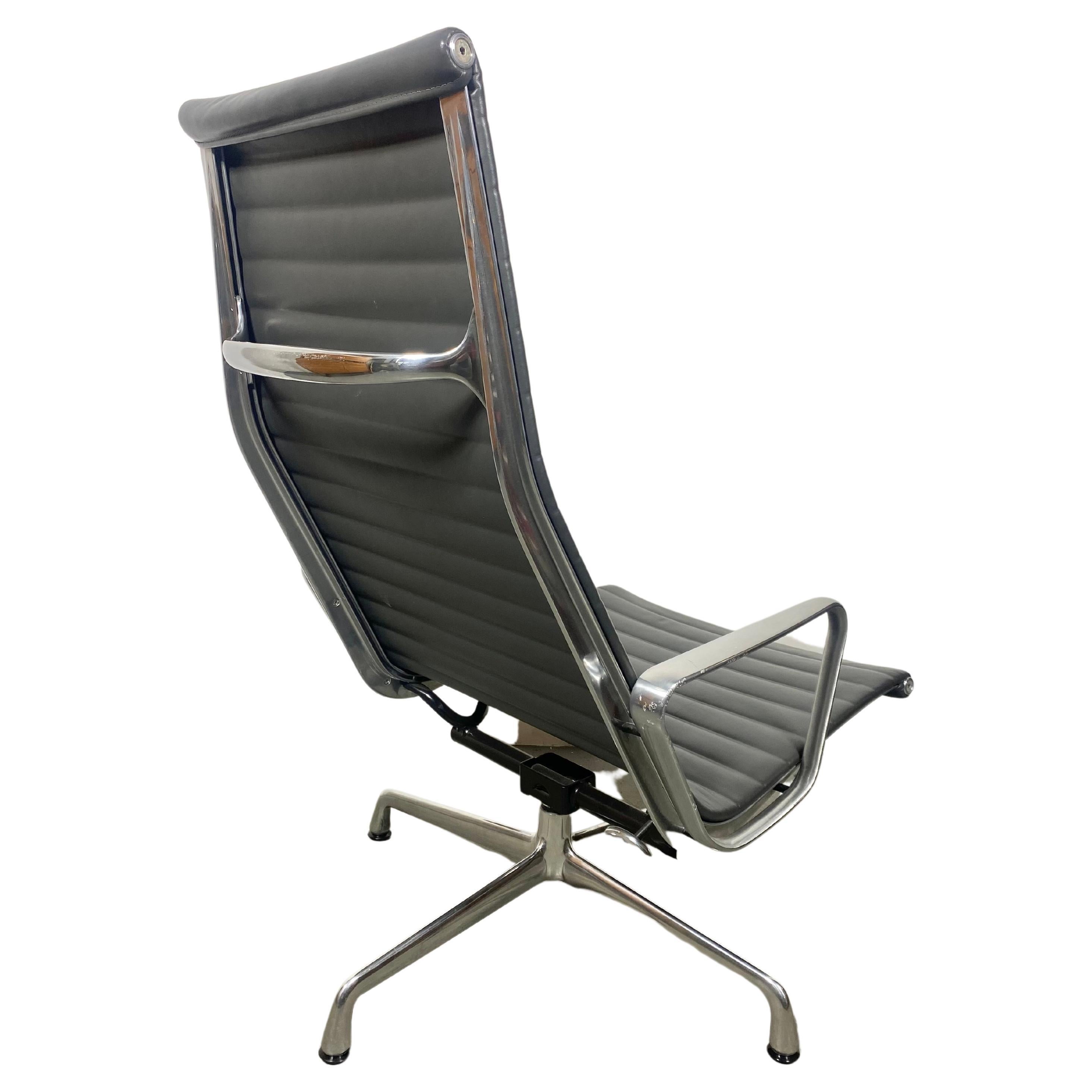 Pair Eames Aluminum Group EA124 Lounge Chair, Herman Miller