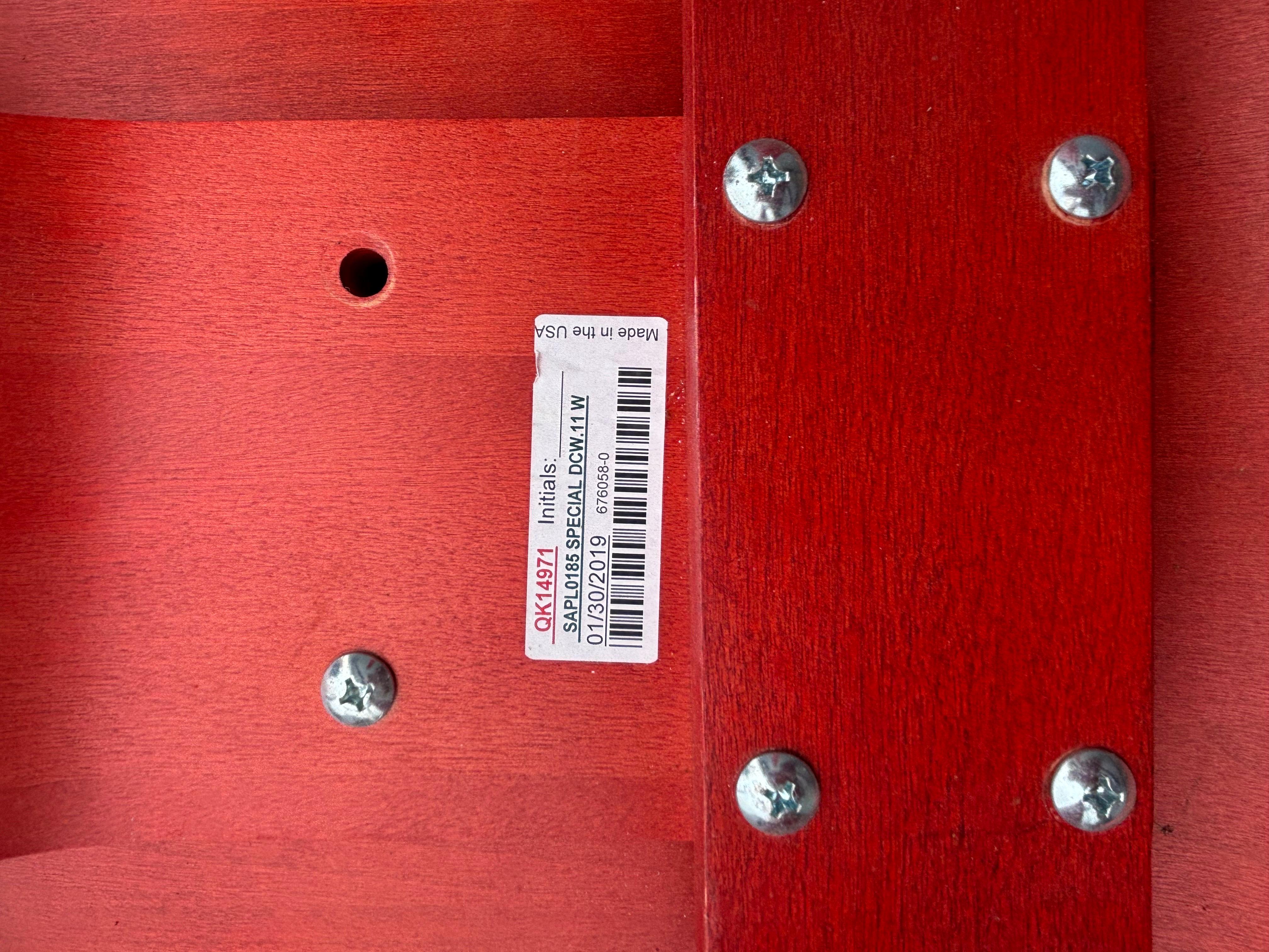Paar Eames Red DCW's für Herman Miller (Holz) im Angebot