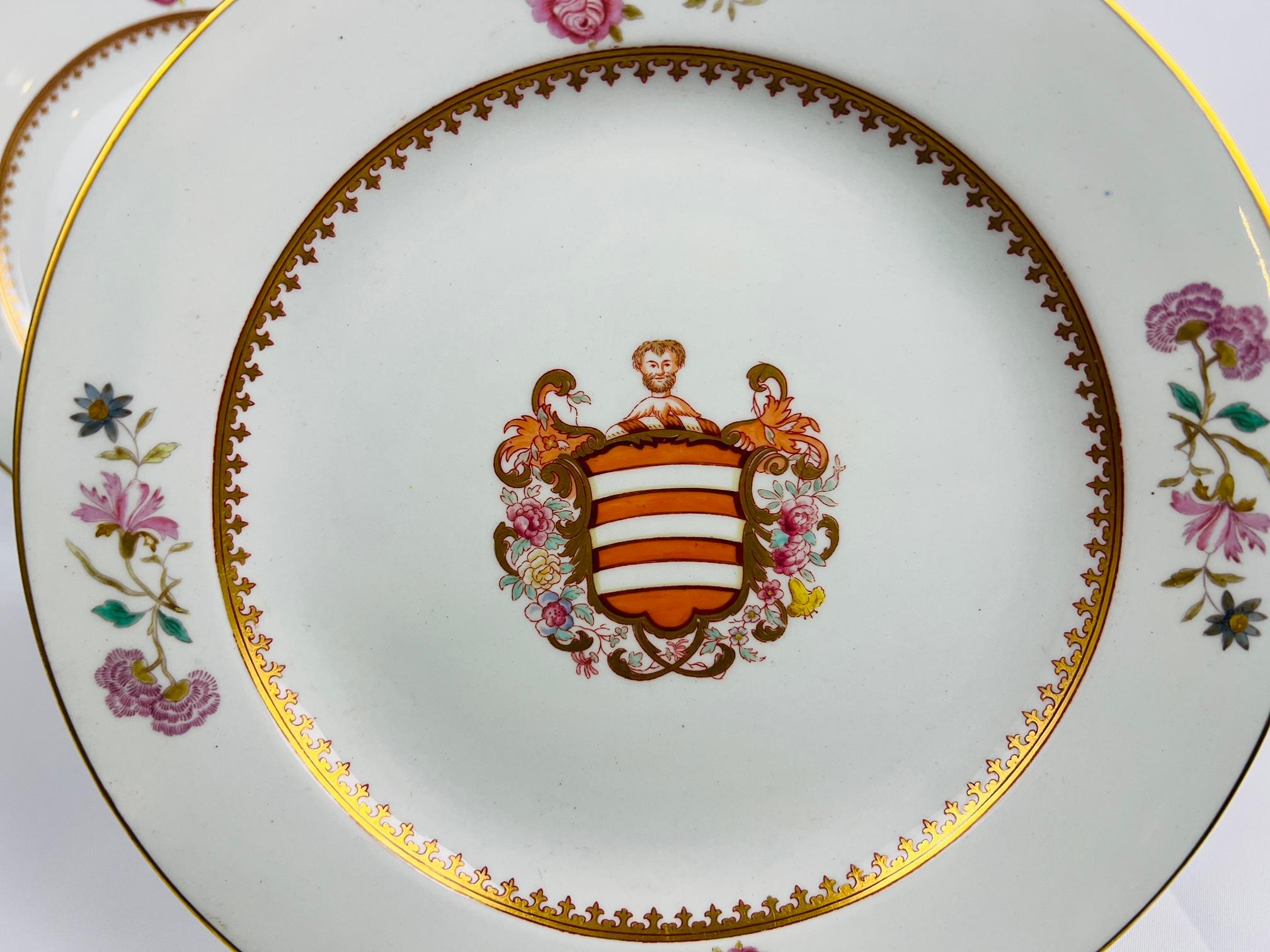 Regency Paire d'assiettes de 9