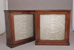 Pair early 19th Century rosewood cabinets