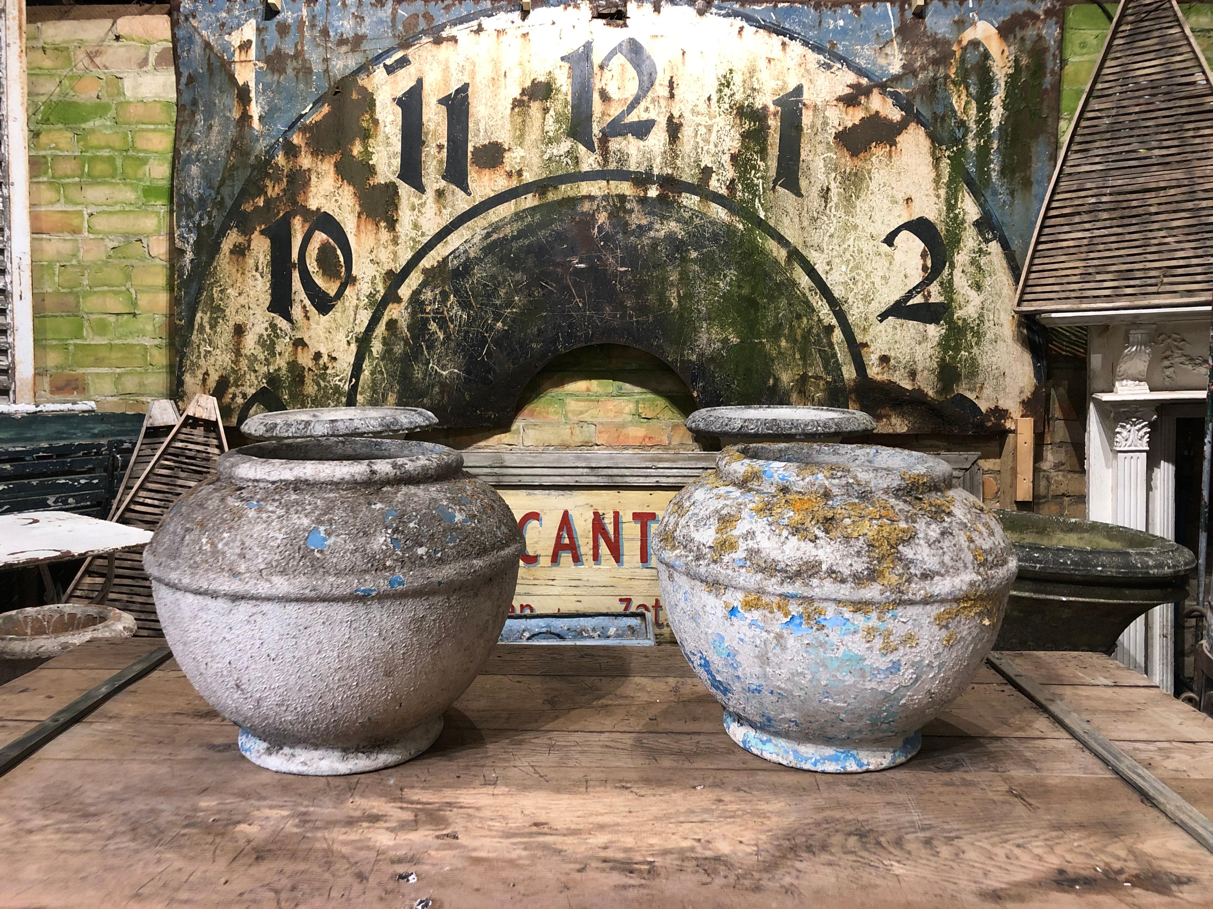 European Pair of Early 20th Century French Planter Urns