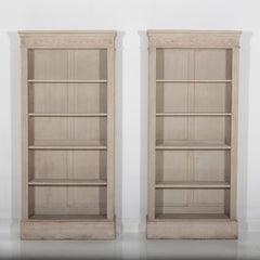 Pair Early 20th Century Painted Neoclassical Bookcases