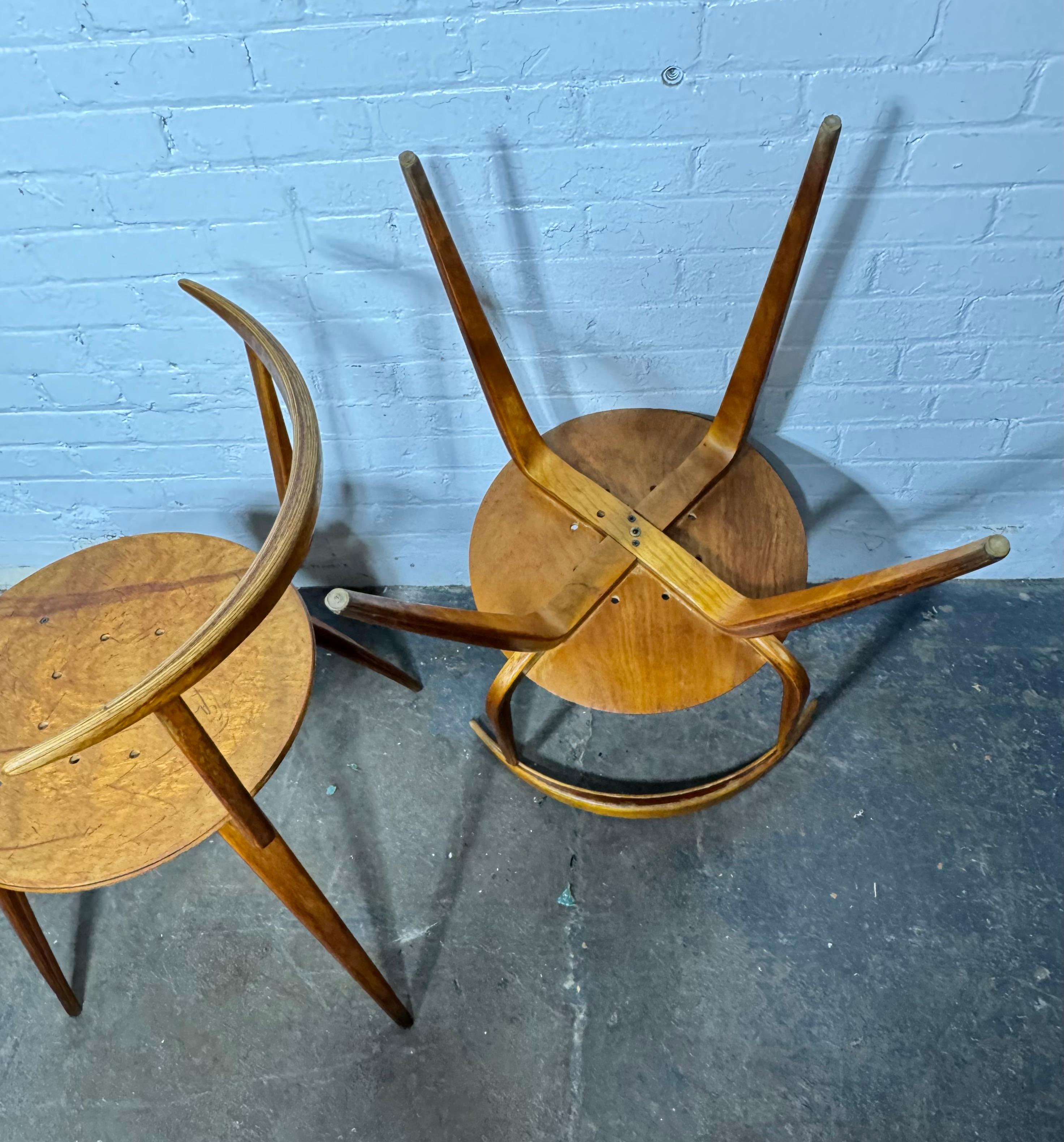 Coppia di prime e rare sedie Pretzel sIDE di George Nelson in vendita 4