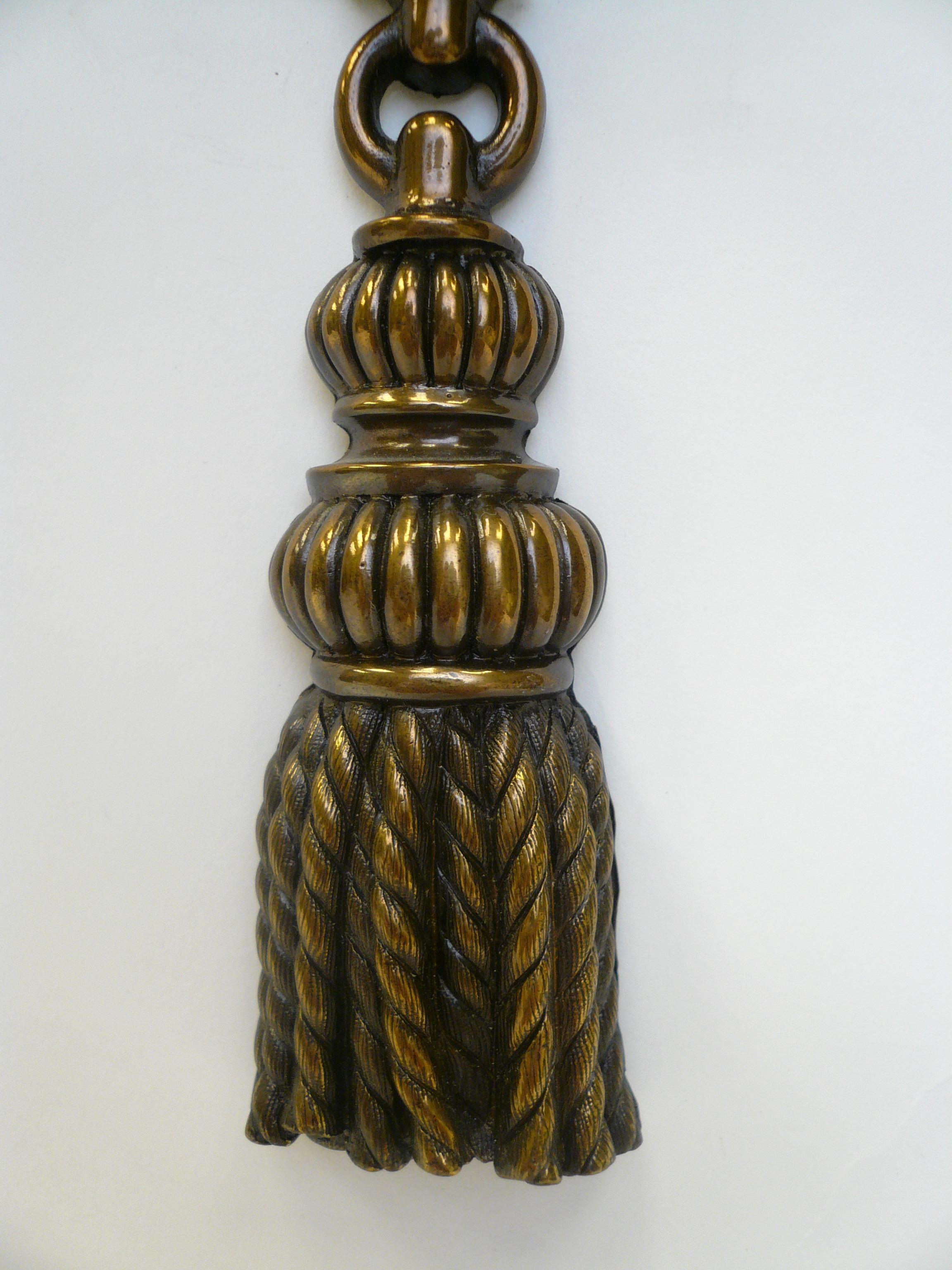 Paire d'appliques en bronze de style géorgien du début de l'ère par E.F. Caldwell en vente 1