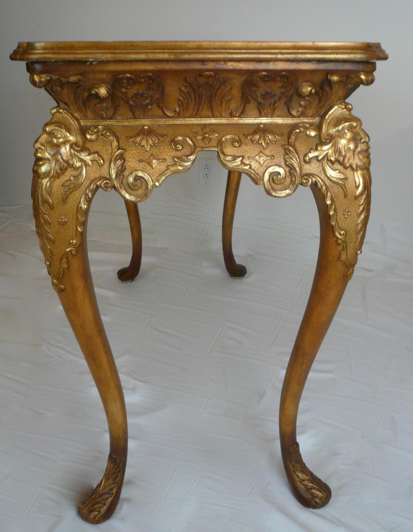 Pair Early Georgian Style Giltwood Console Tables For Sale 6