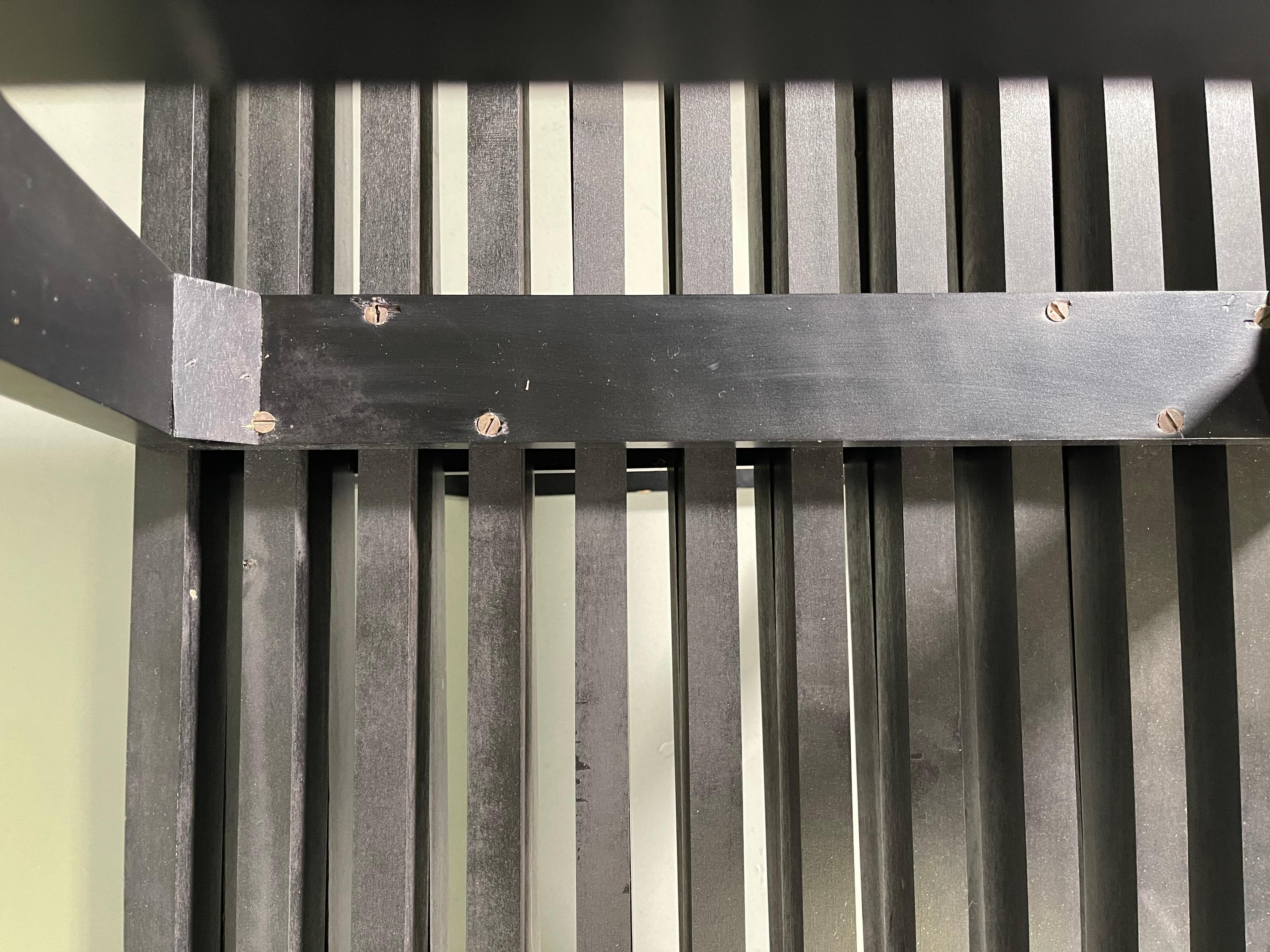 Pair of Ebonized Slat Bench by George Nelson for Herman Miller 4