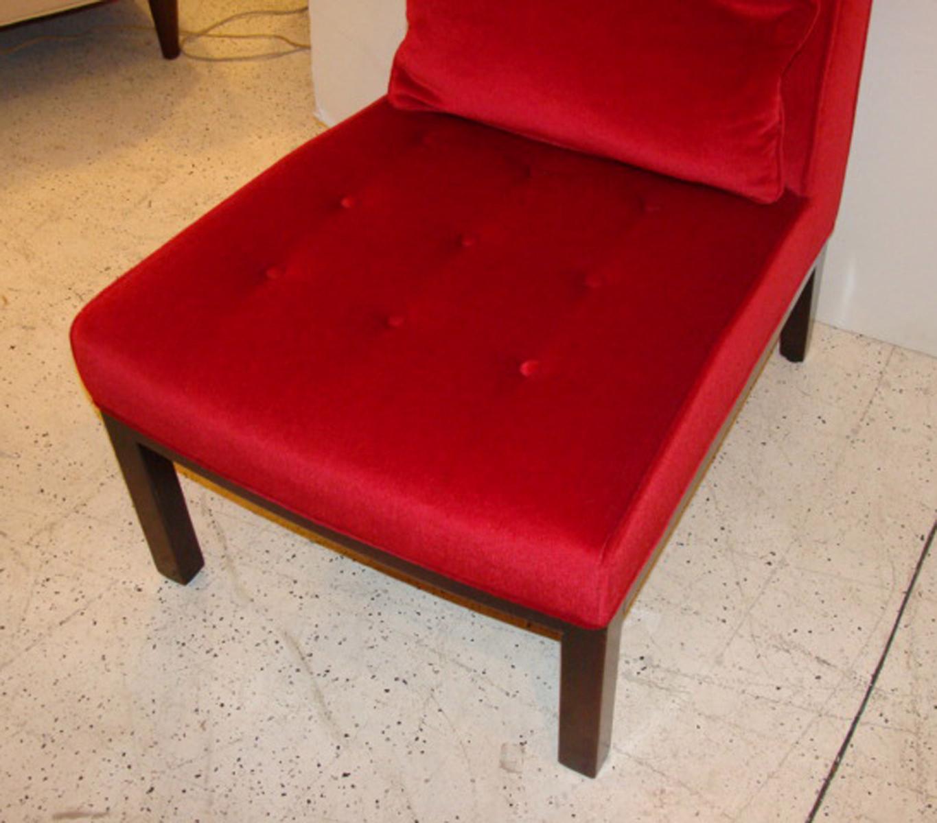 Mid-Century Modern Pair of Edward Wormley/ Dunbar Lounge Chairs For Sale