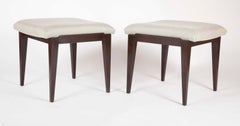 Pair of Edward Wormley for Dunbar Foot Stools/Benches with Upholstered Top