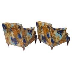 Pair Edward Wormley for Dunbar Lounge Chairs Rare Form