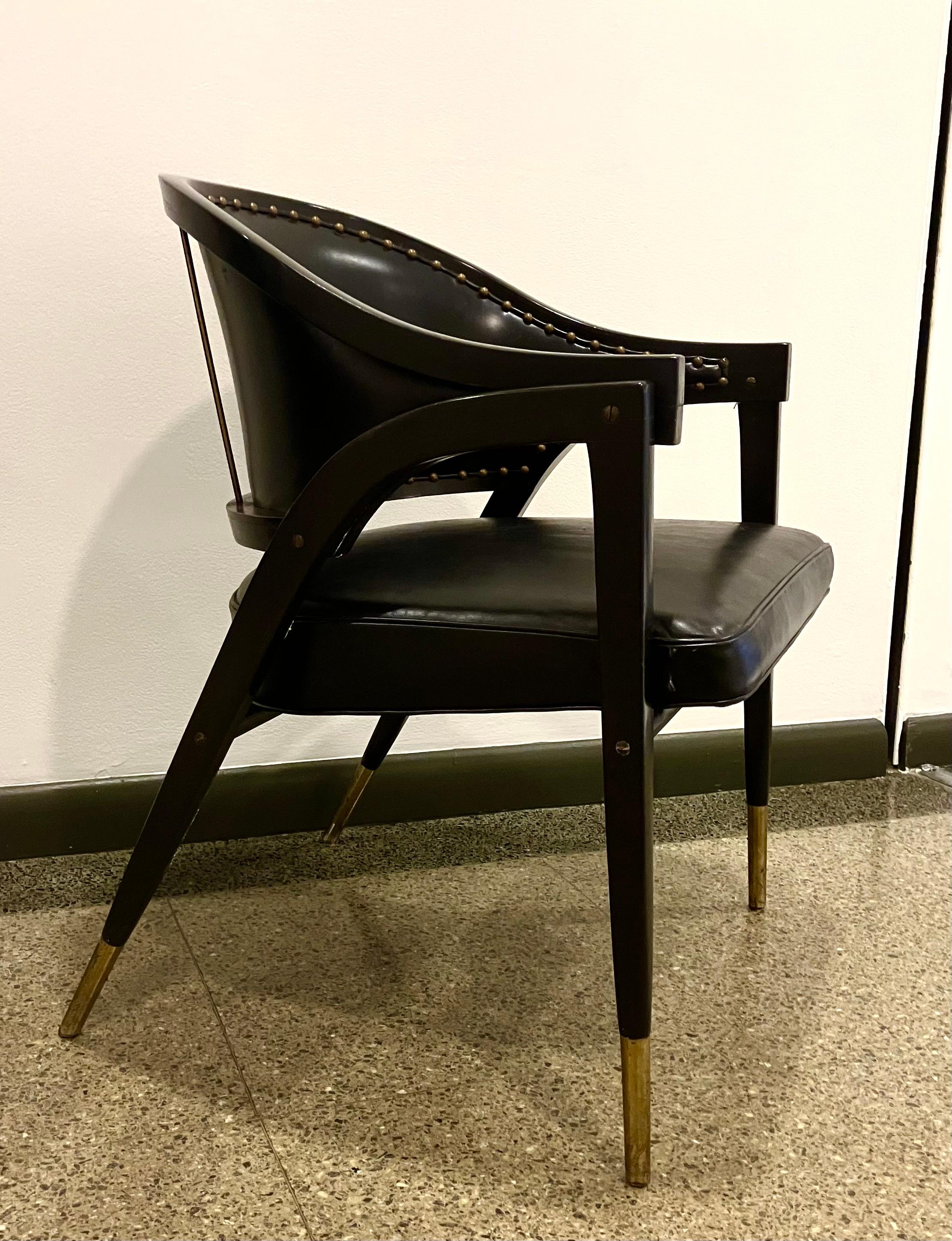Américain Paire de chaises Edward Wormley pour Dunbar, modèle 5480 en vente