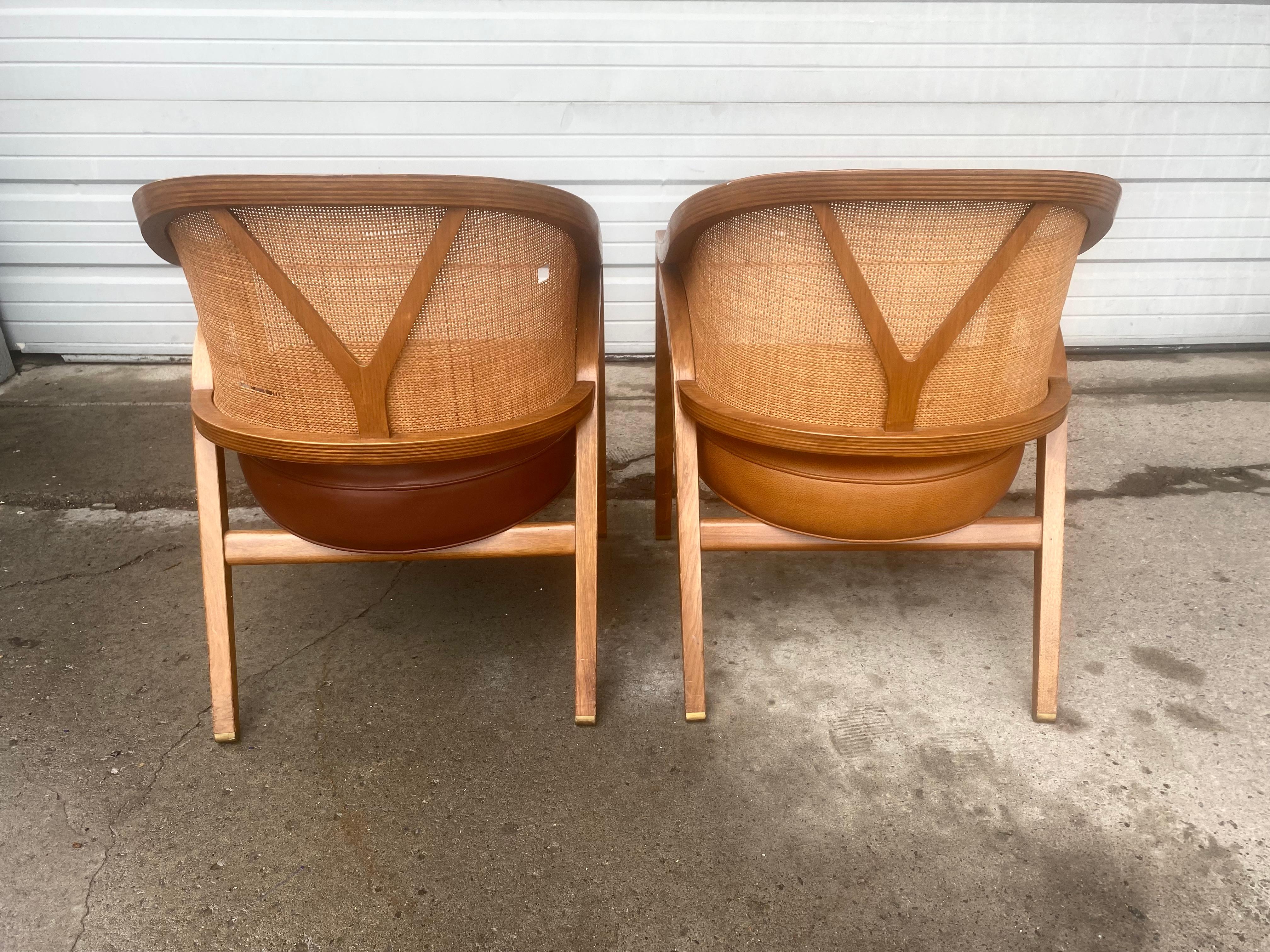 Paire de fauteuils de salon modernistes « Y » d'Edward Wormley pour Dunbar en vente 6