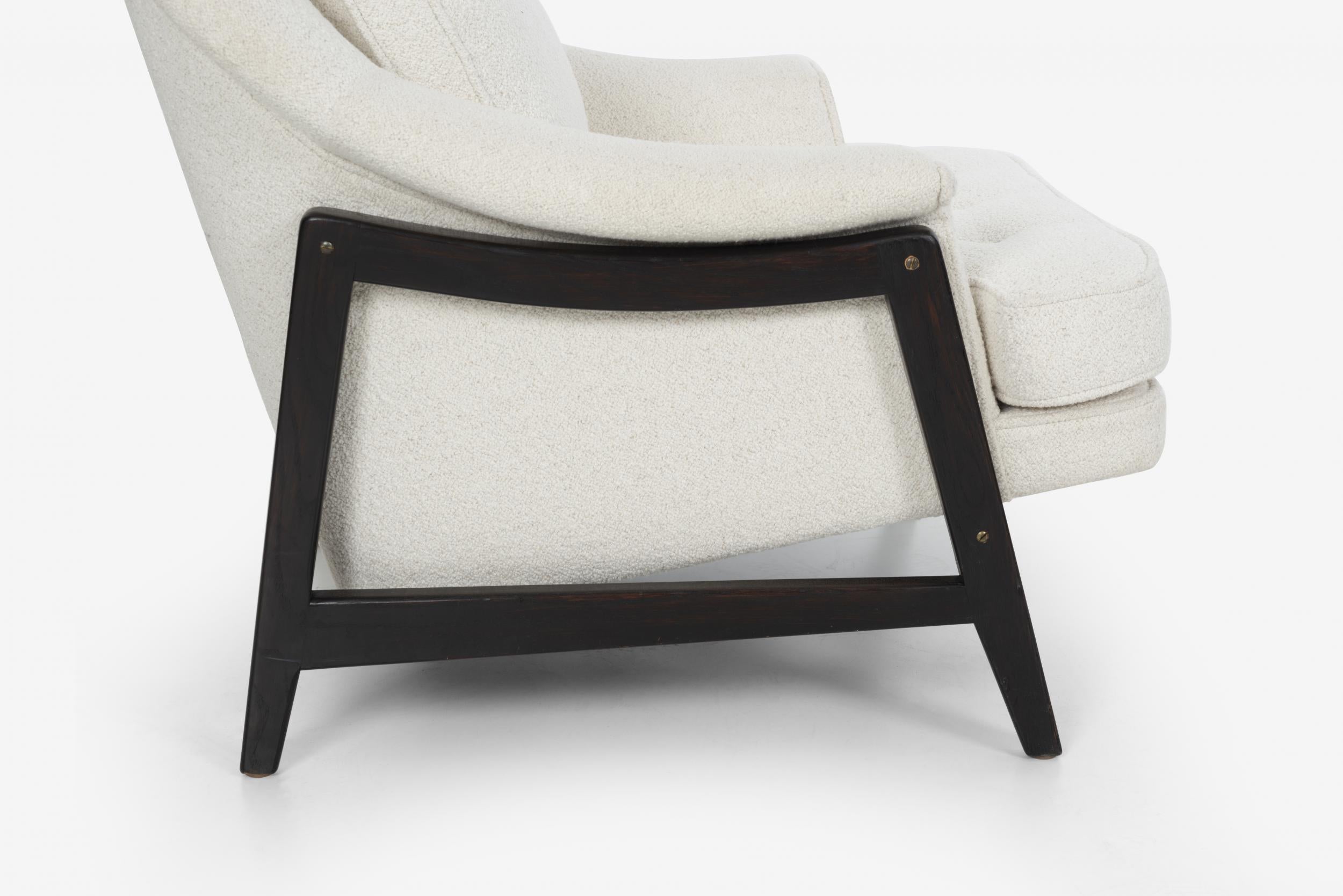 Pair Edward Wormley Janus Collection Lounge Chairs & Ottoman, Dunbar Model 5701 4