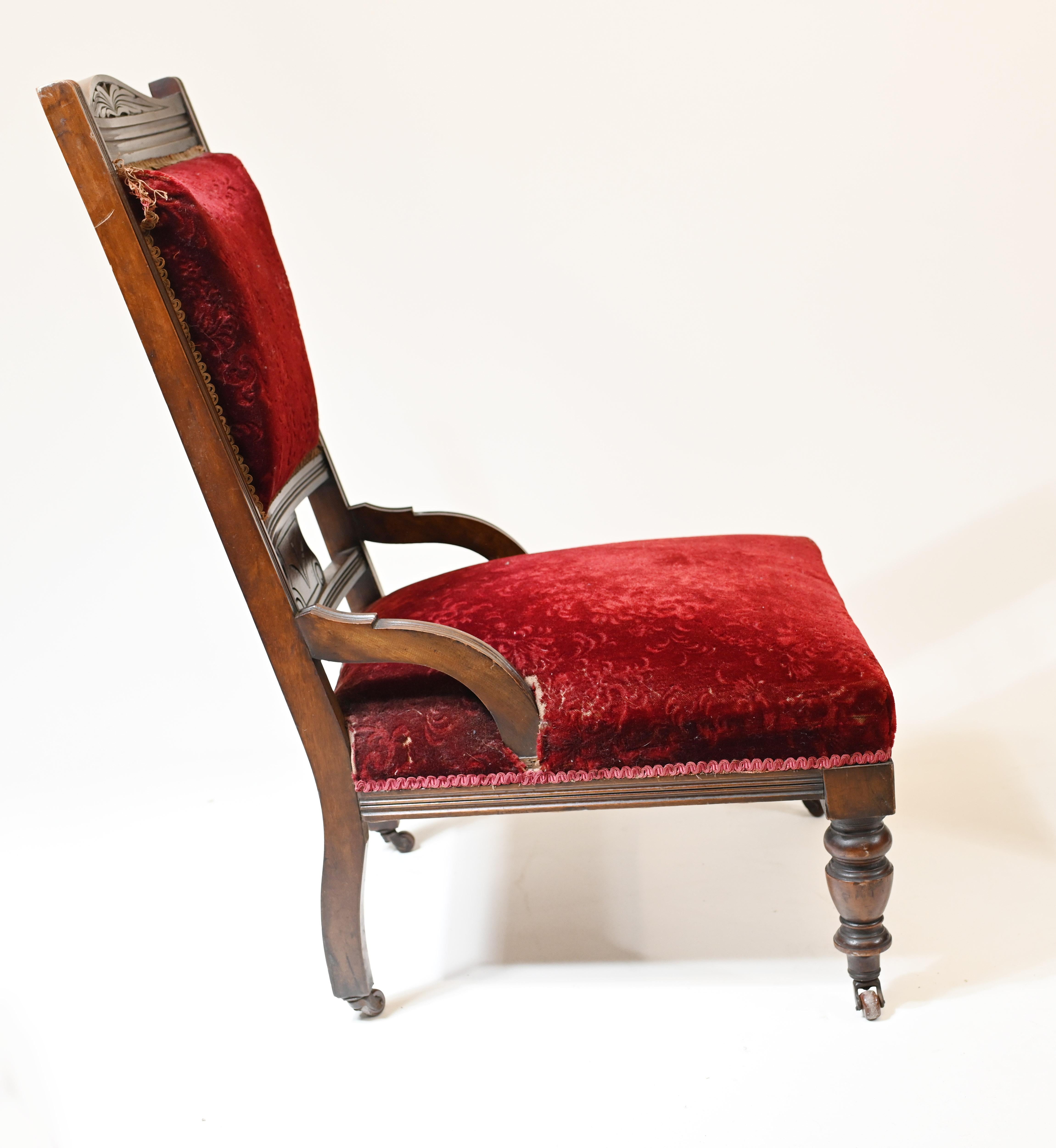 Paar edwardianische Sofasthle aus Mahagoni, His & Her Seats im Zustand „Gut“ im Angebot in Potters Bar, GB