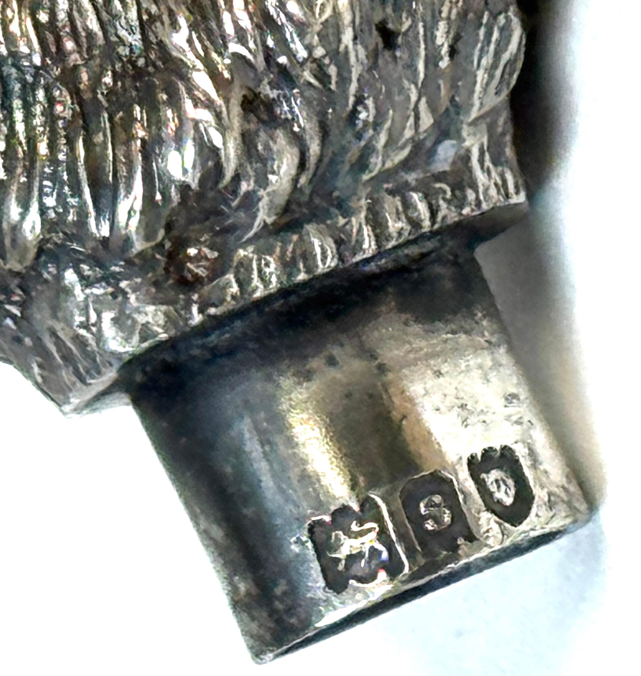 Paar Edwardian Sterling Terrier Salz & Pfeffer London, Jonathan Howell, 1906/1913 im Angebot 7
