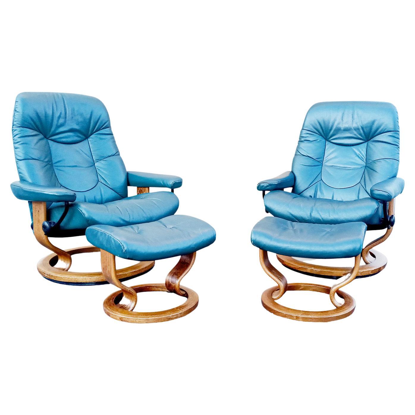 teal recliners