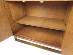 Brass Sled Leg Cabinet by Thomasville