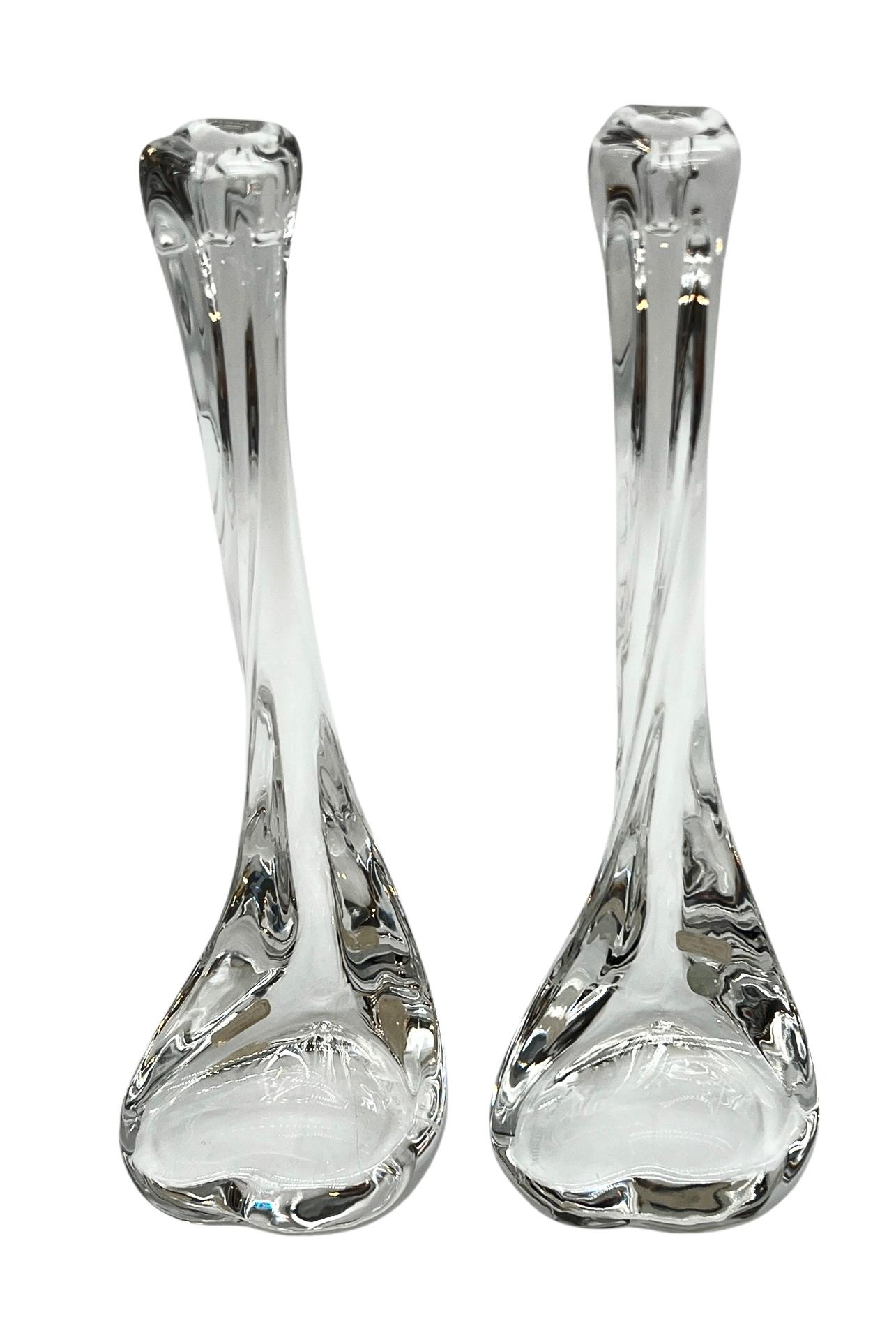 Pair Elsa Peretti for Tiffany & Co. Crystal 