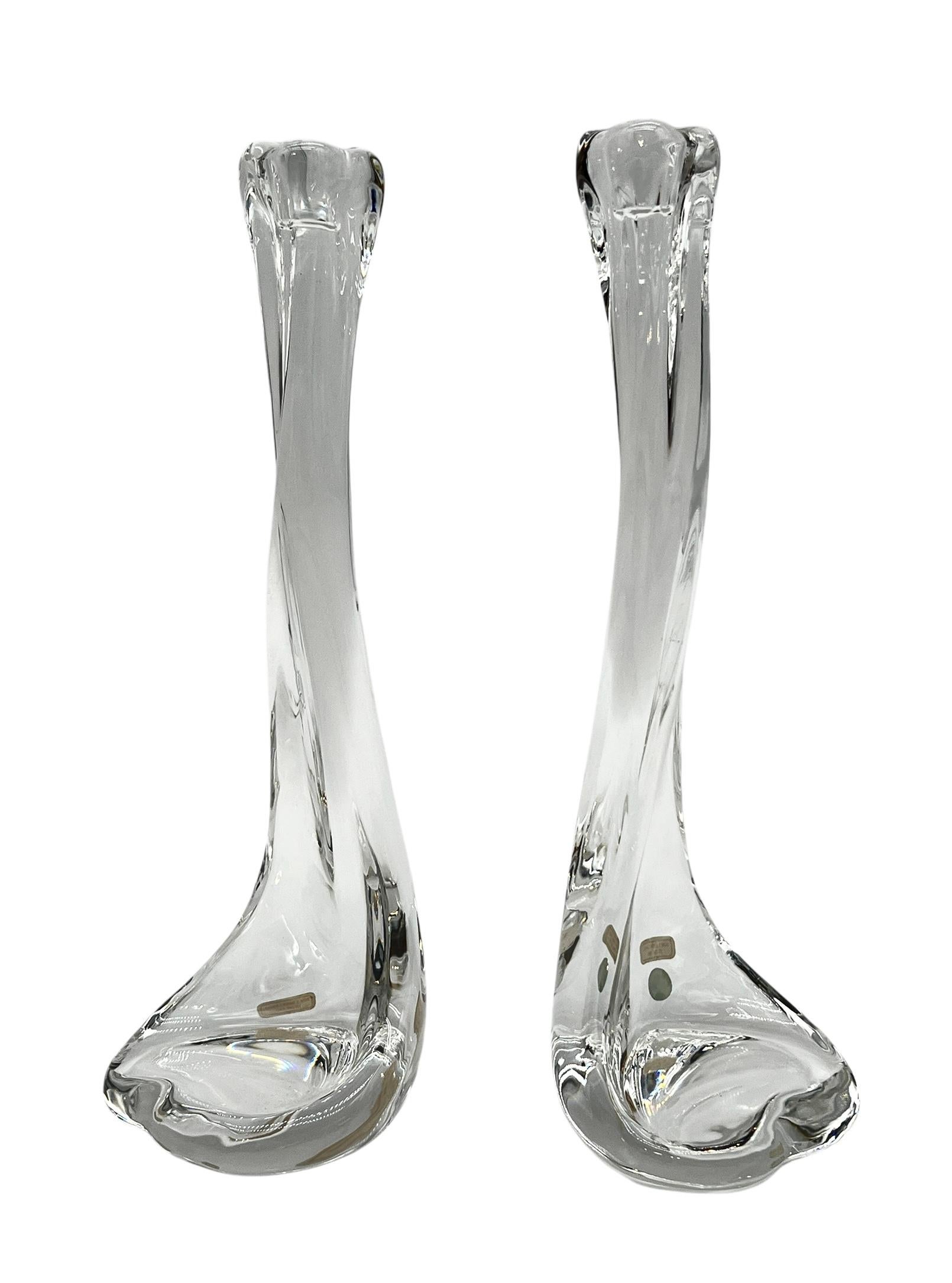 Pair Elsa Peretti for Tiffany & Co. Crystal 