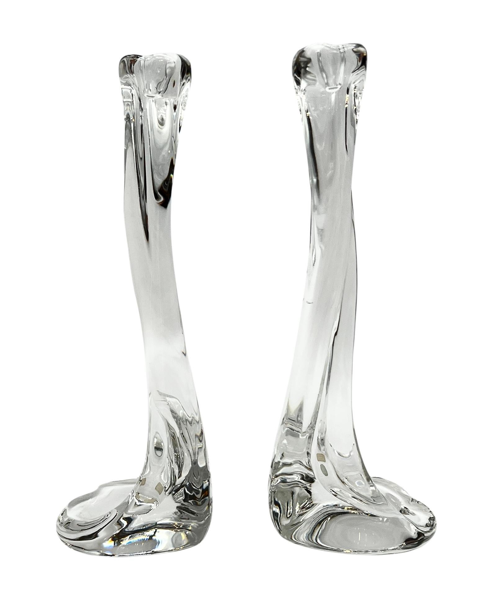 Pair Elsa Peretti for Tiffany & Co. Crystal 