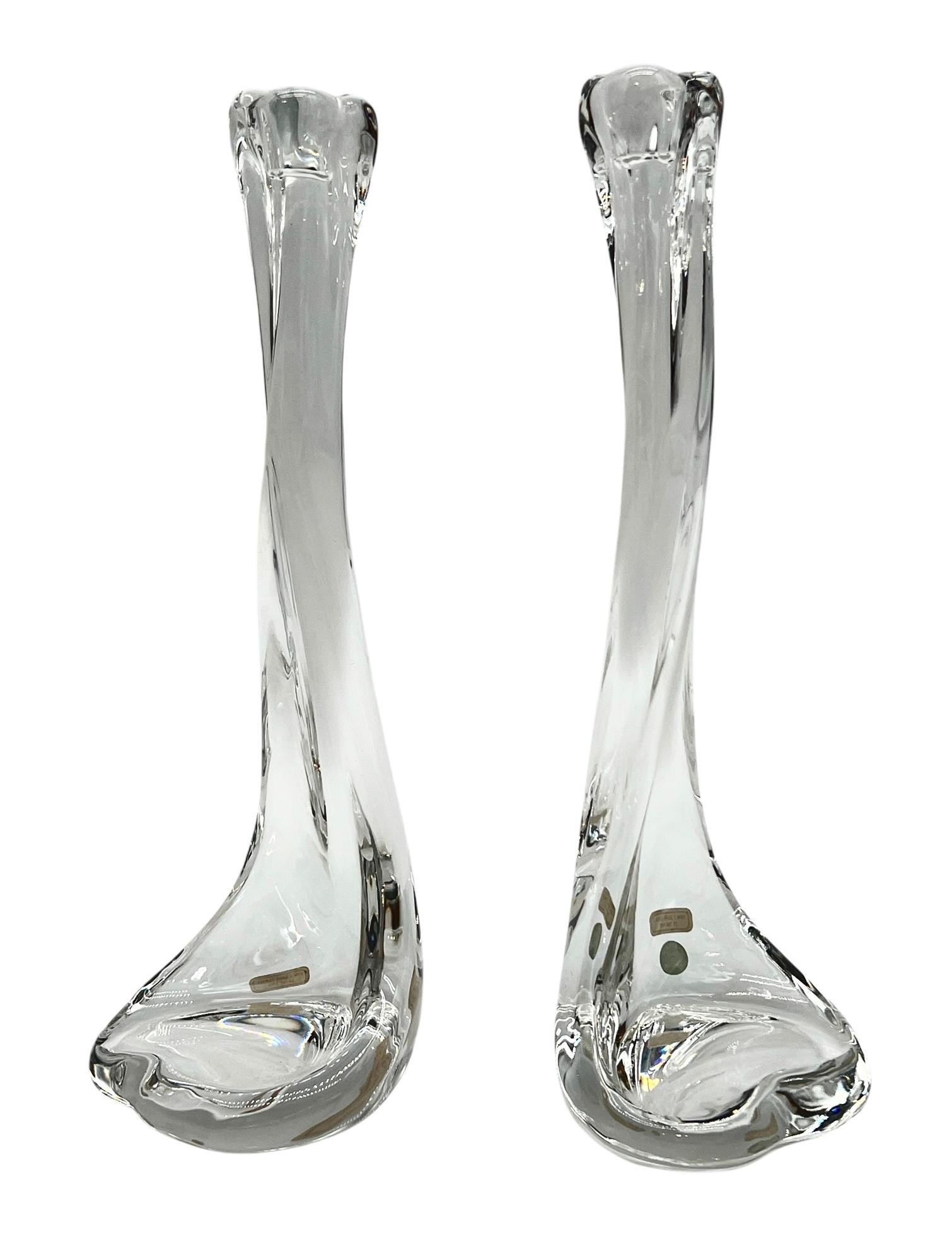Pair Elsa Peretti for Tiffany & Co. Crystal 