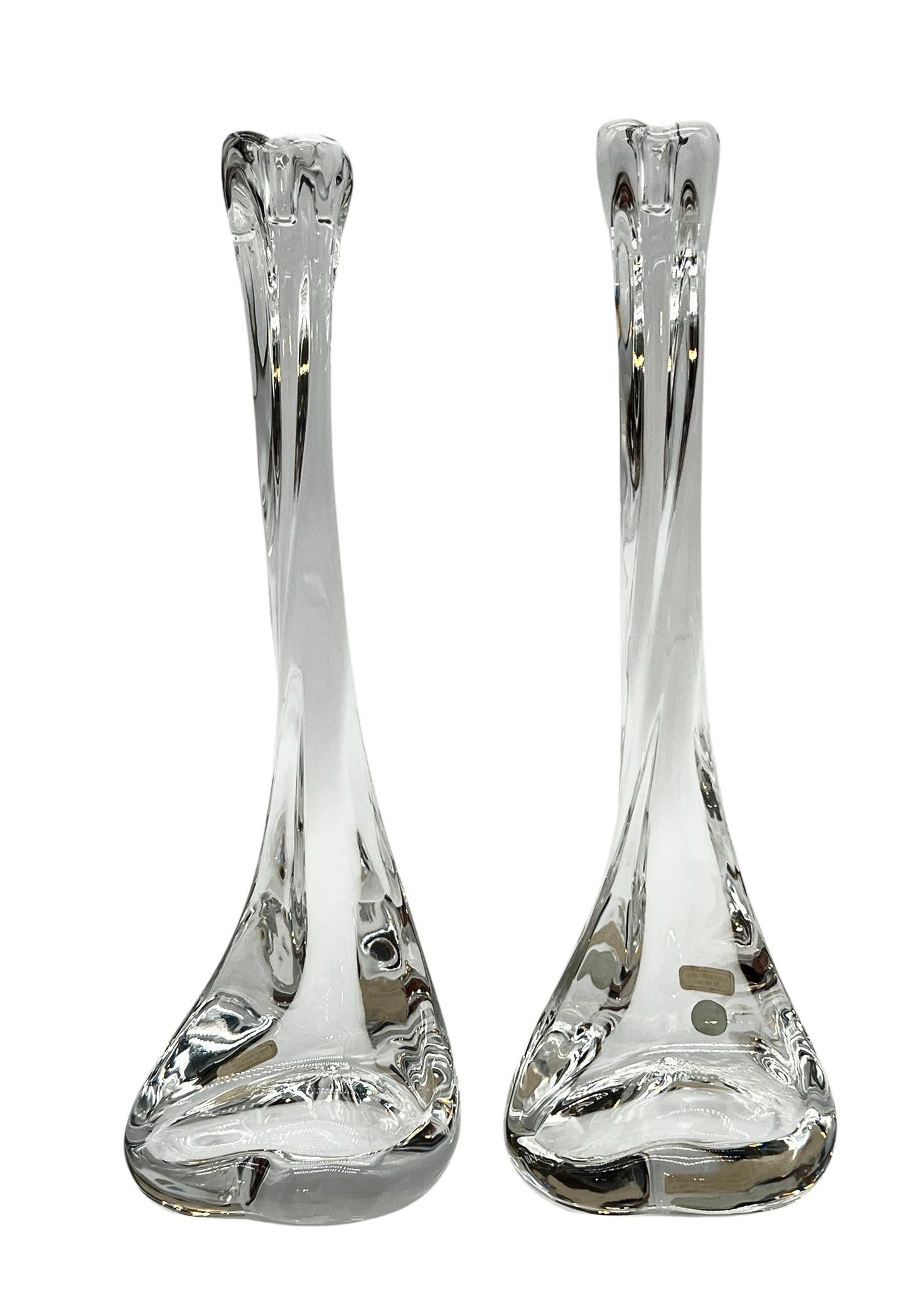 Pair Elsa Peretti for Tiffany & Co. Crystal 