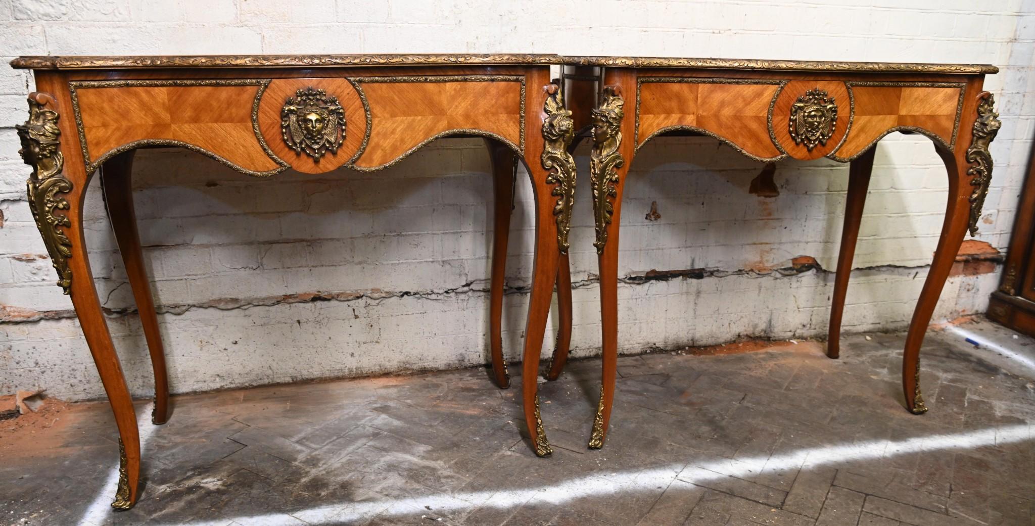 Pair Empire Console Tables Kingwood 1890 For Sale 6