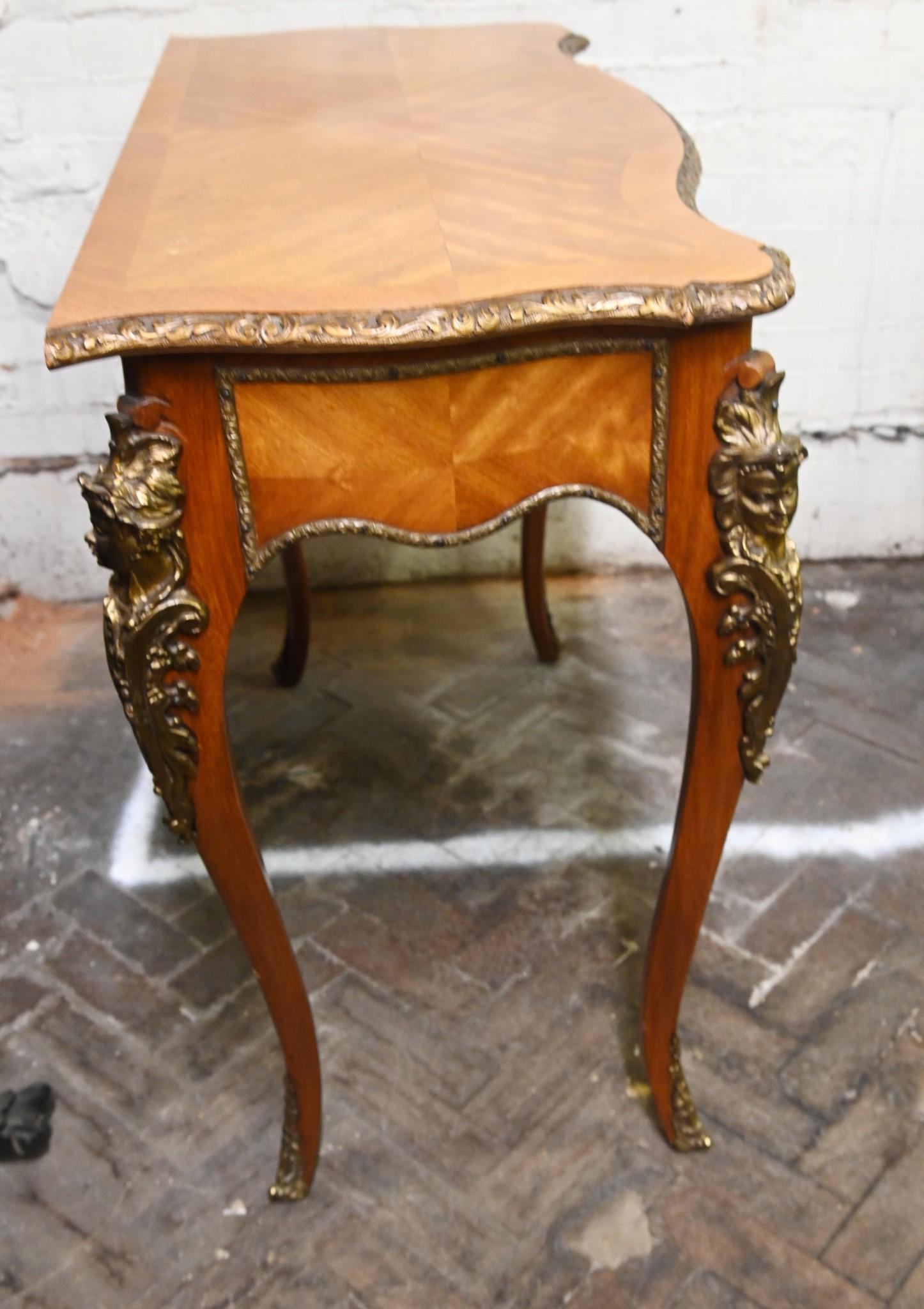 Late 19th Century Pair Empire Console Tables Kingwood 1890 For Sale