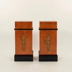 Pair Empire-Inspired Neoclassical Style Pedestals by David Stone