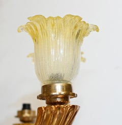 Pair Empire Malachite Gilt Torcheres Floor Lamps 8 Ft