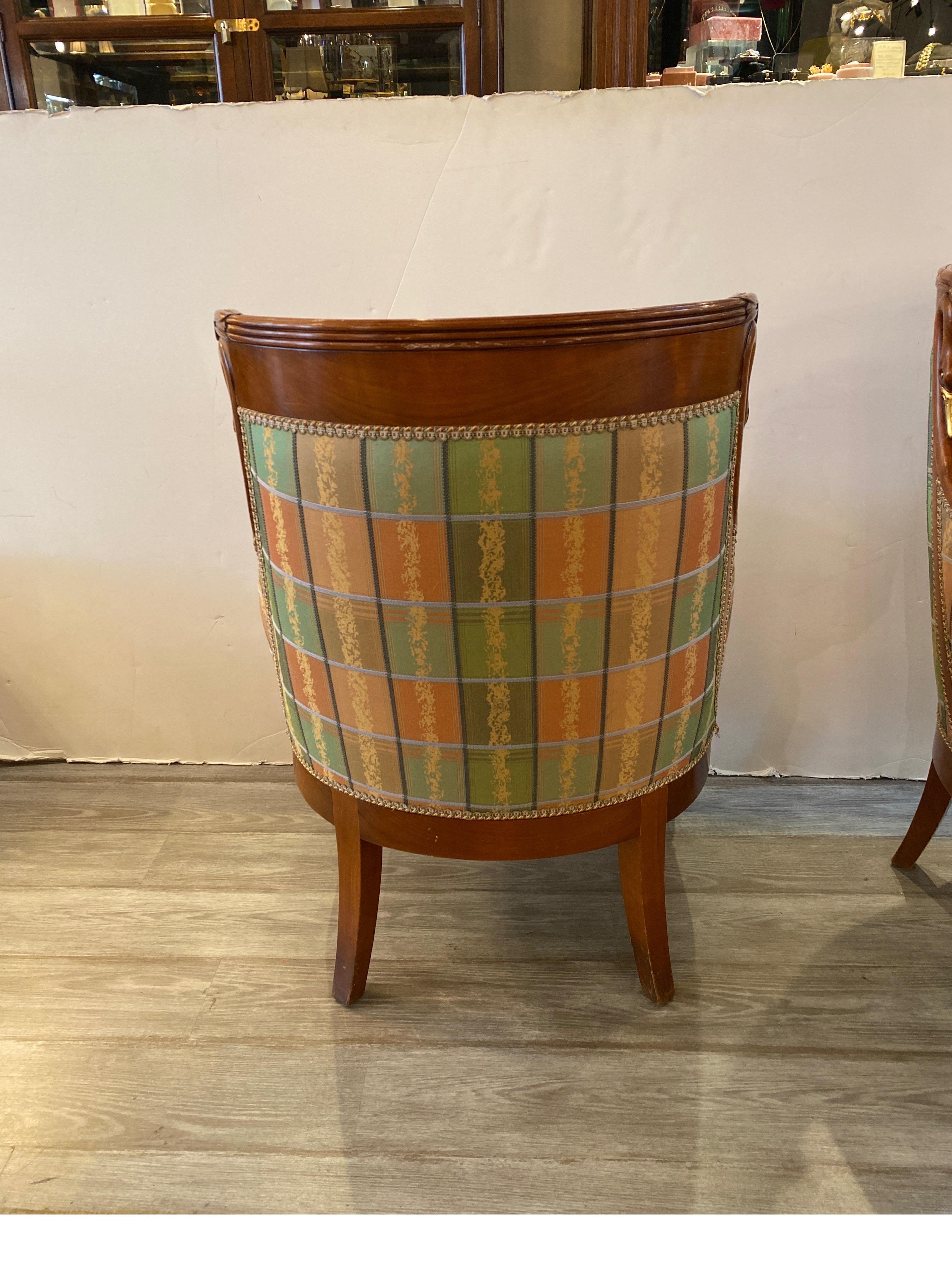 Pair Empire Stye Chairs 2