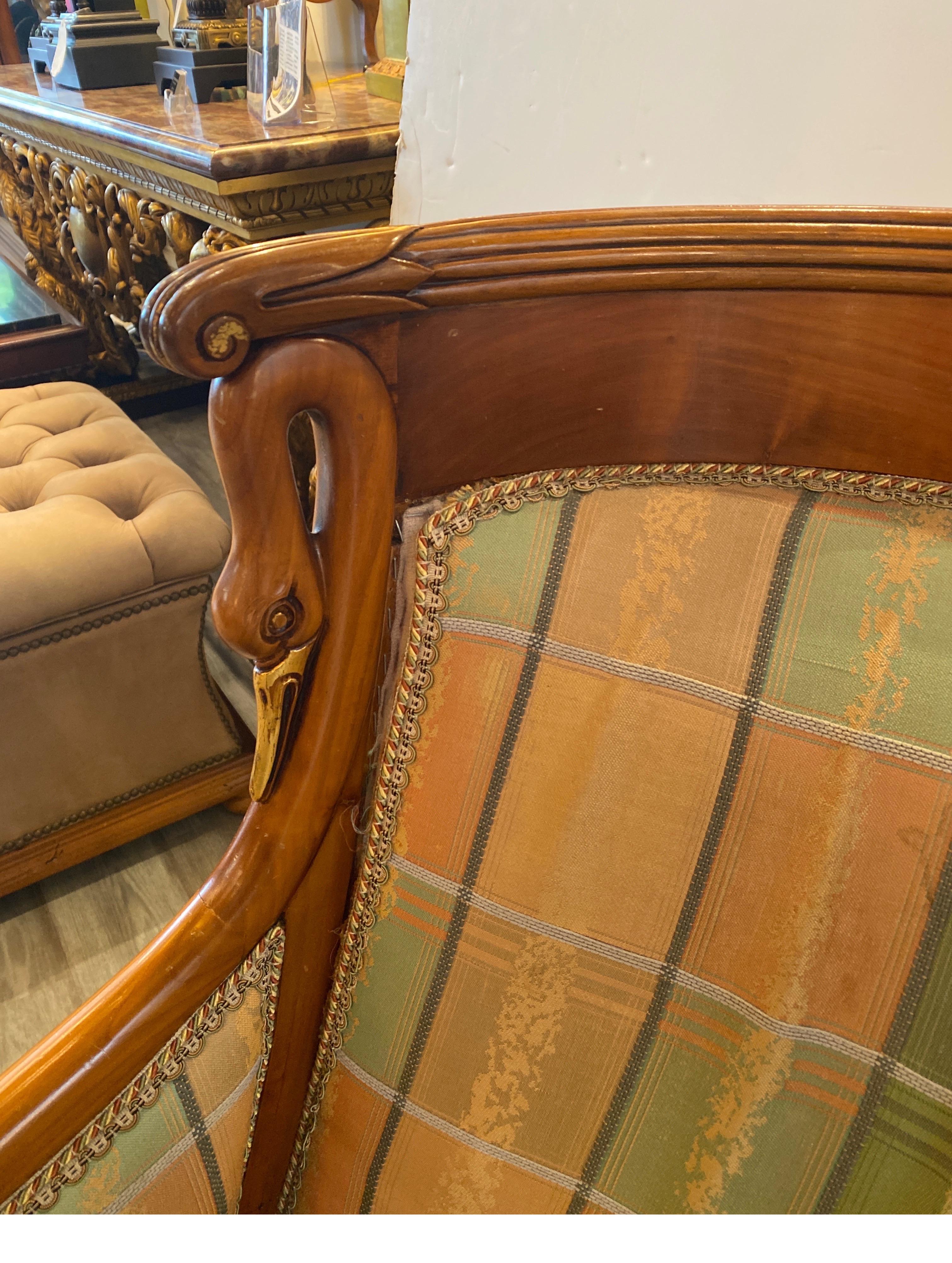 Pair Empire Stye Chairs In Good Condition In Lambertville, NJ