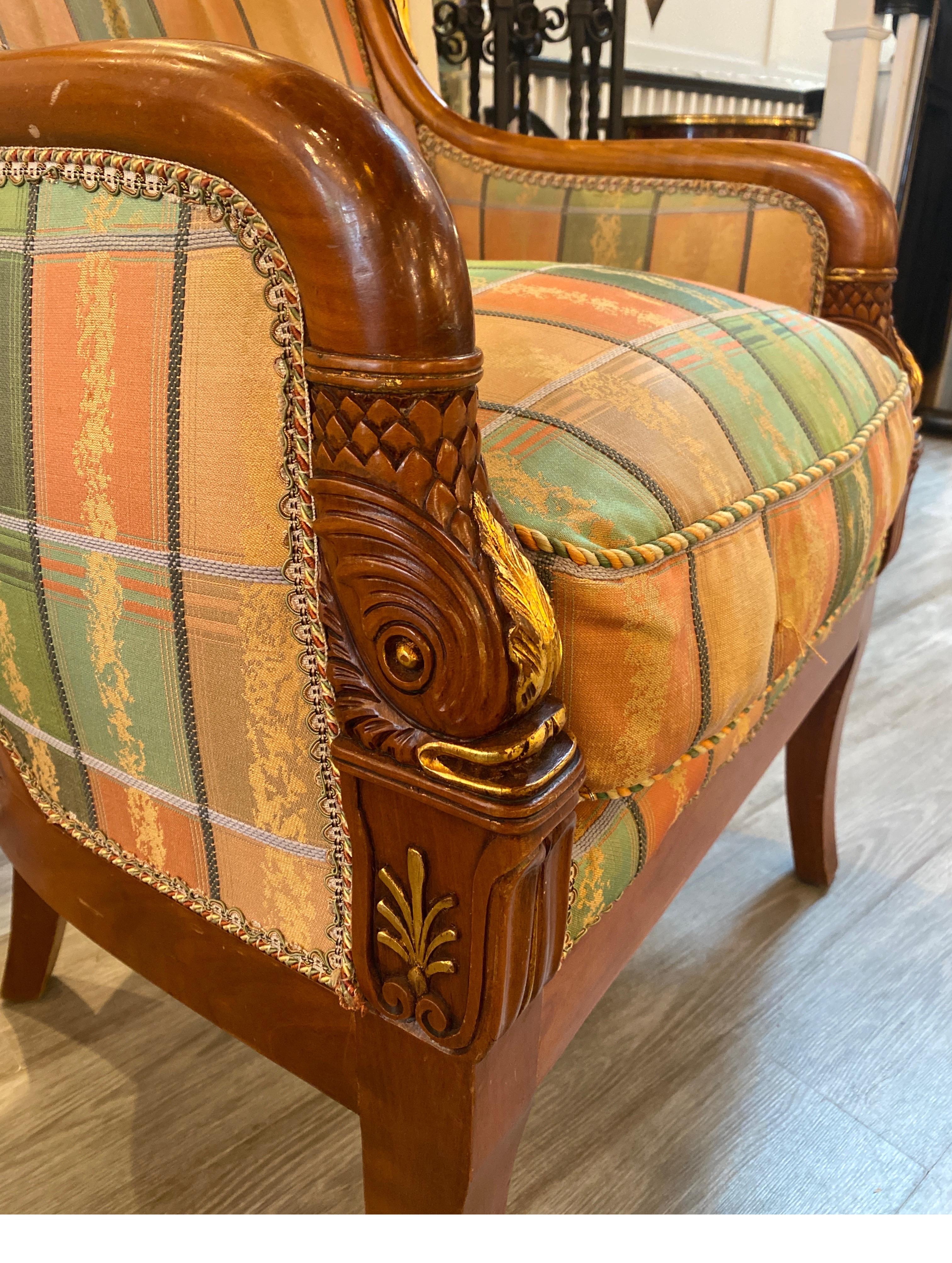 20th Century Pair Empire Stye Chairs