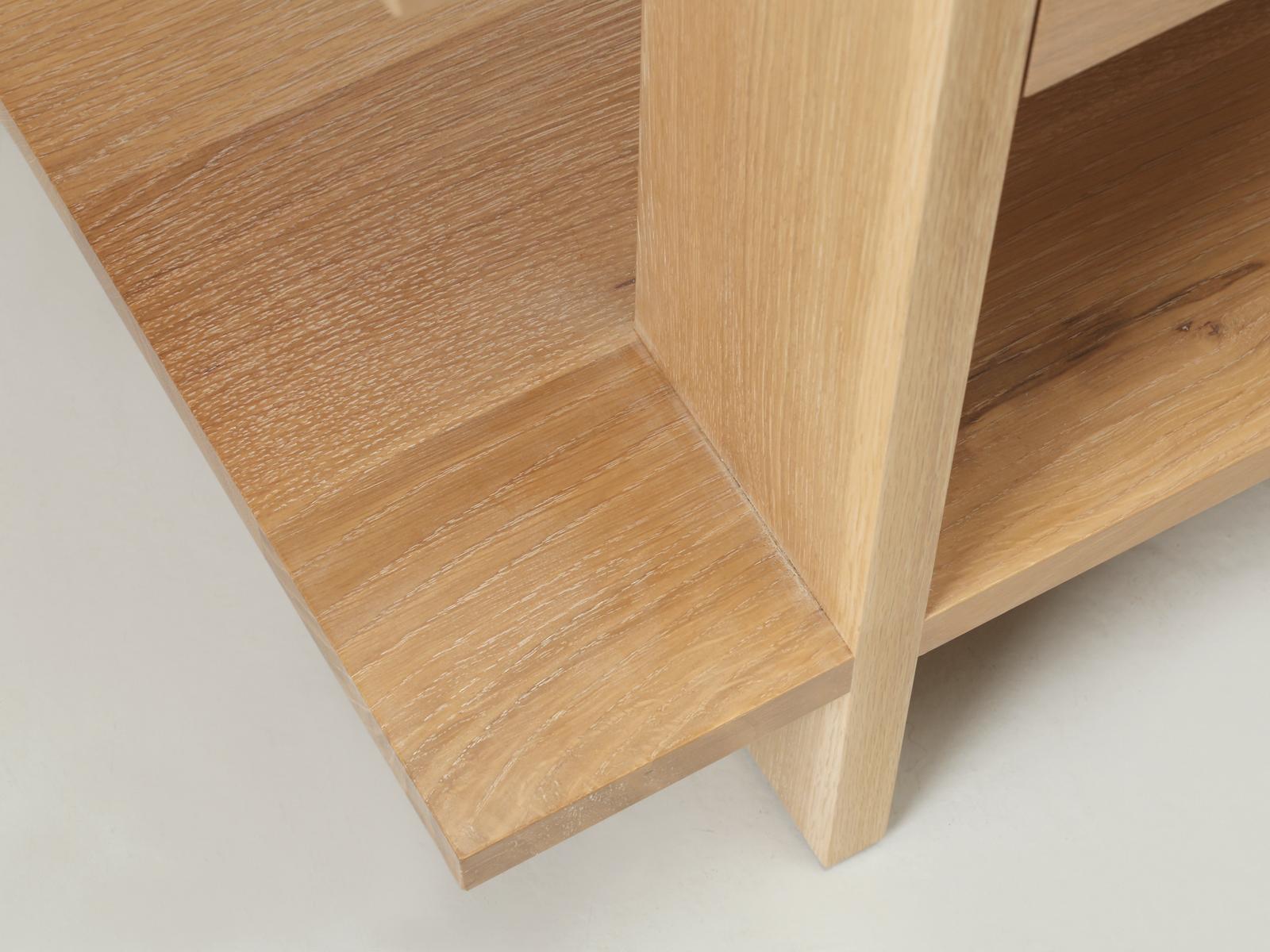 Pair End or Side Table Rift-Cut White Oak Made to Order by Old Plank Any Size For Sale 3