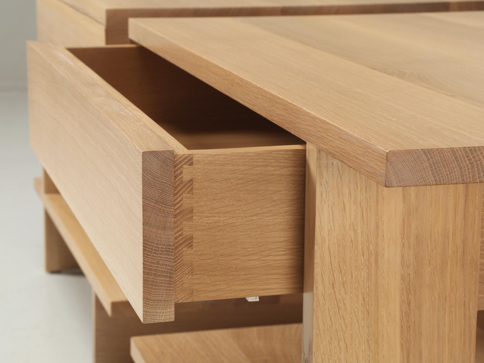 Pair End or Side Table Rift-Cut White Oak Made to Order by Old Plank Any Size For Sale 1