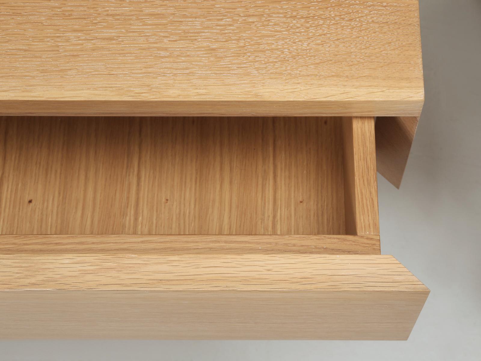 Pair End or Side Table Rift-Cut White Oak Made to Order by Old Plank Any Size For Sale 2