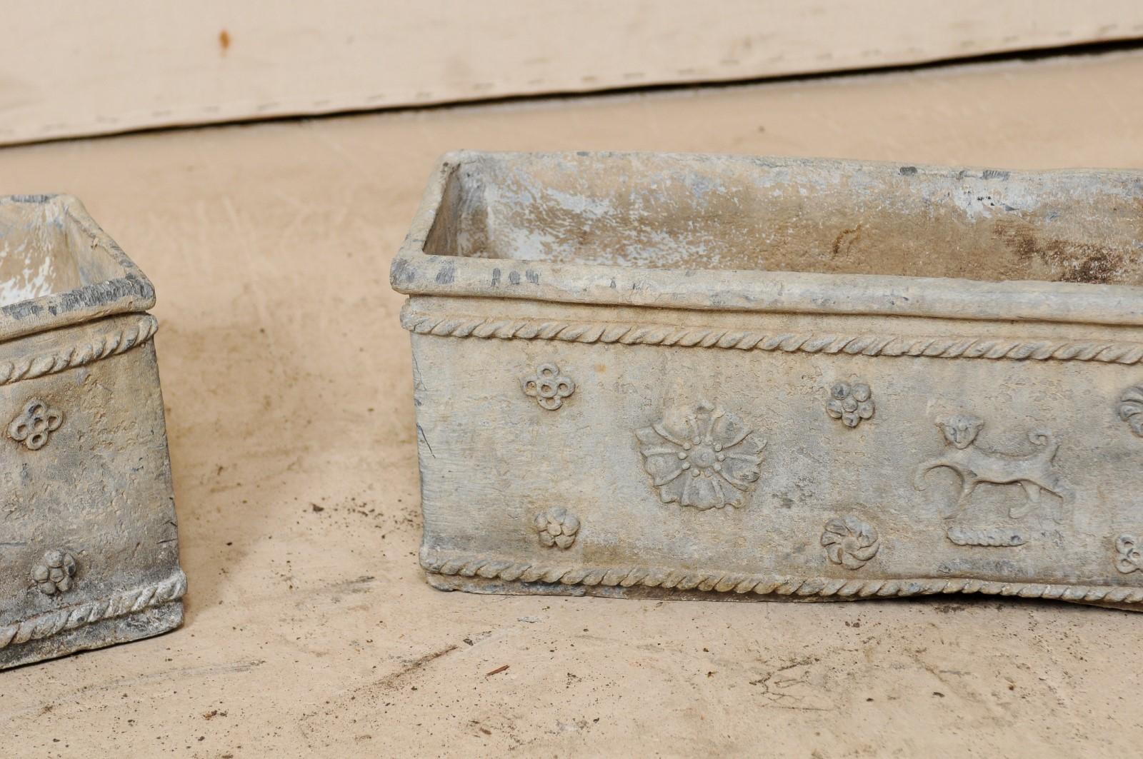Pair English 19th C. Window Boxes 5