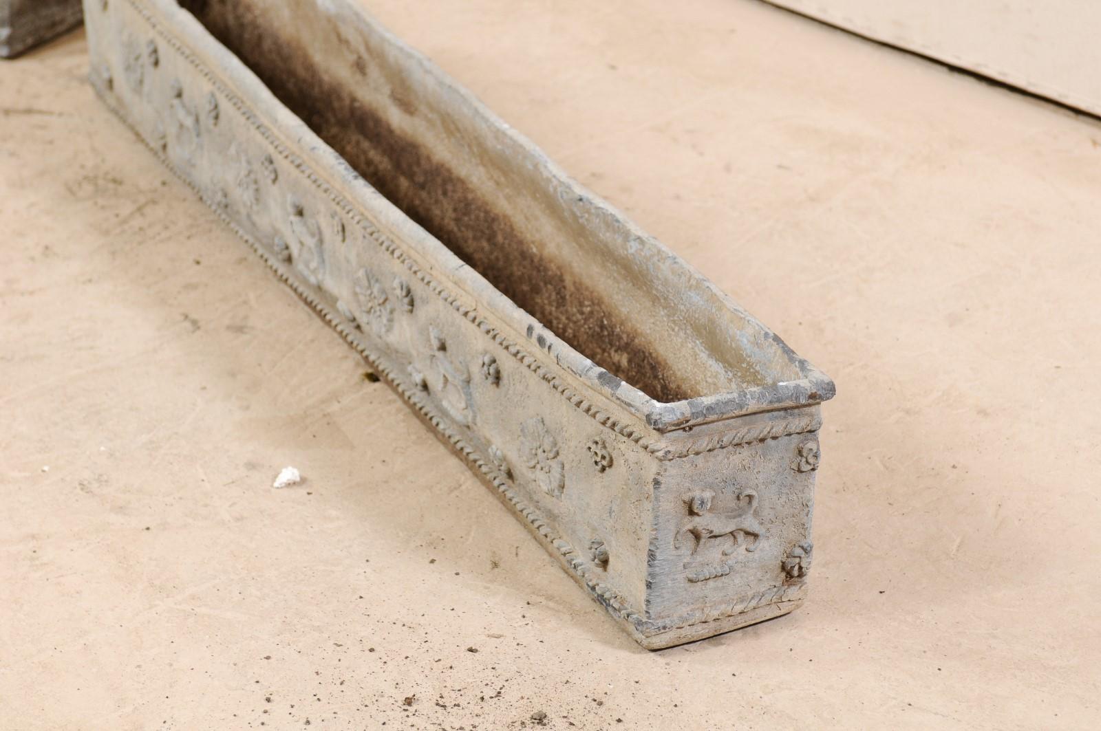 Pair English 19th C. Window Boxes 1