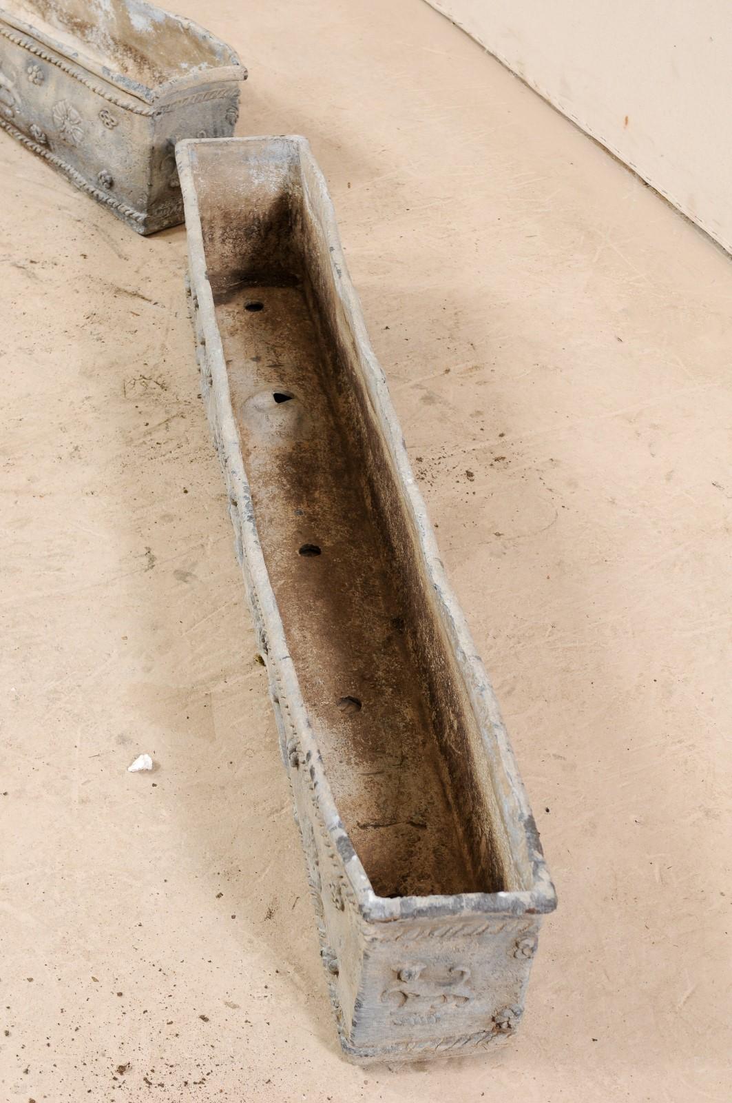Pair English 19th C. Window Boxes 2