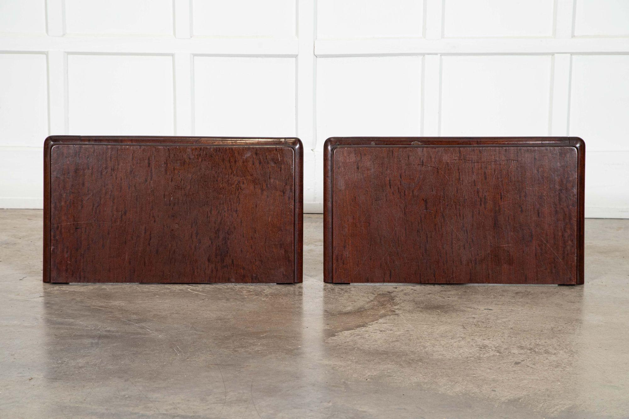 Pair English 19thC Mahogany Lion Paw Console Tables For Sale 2