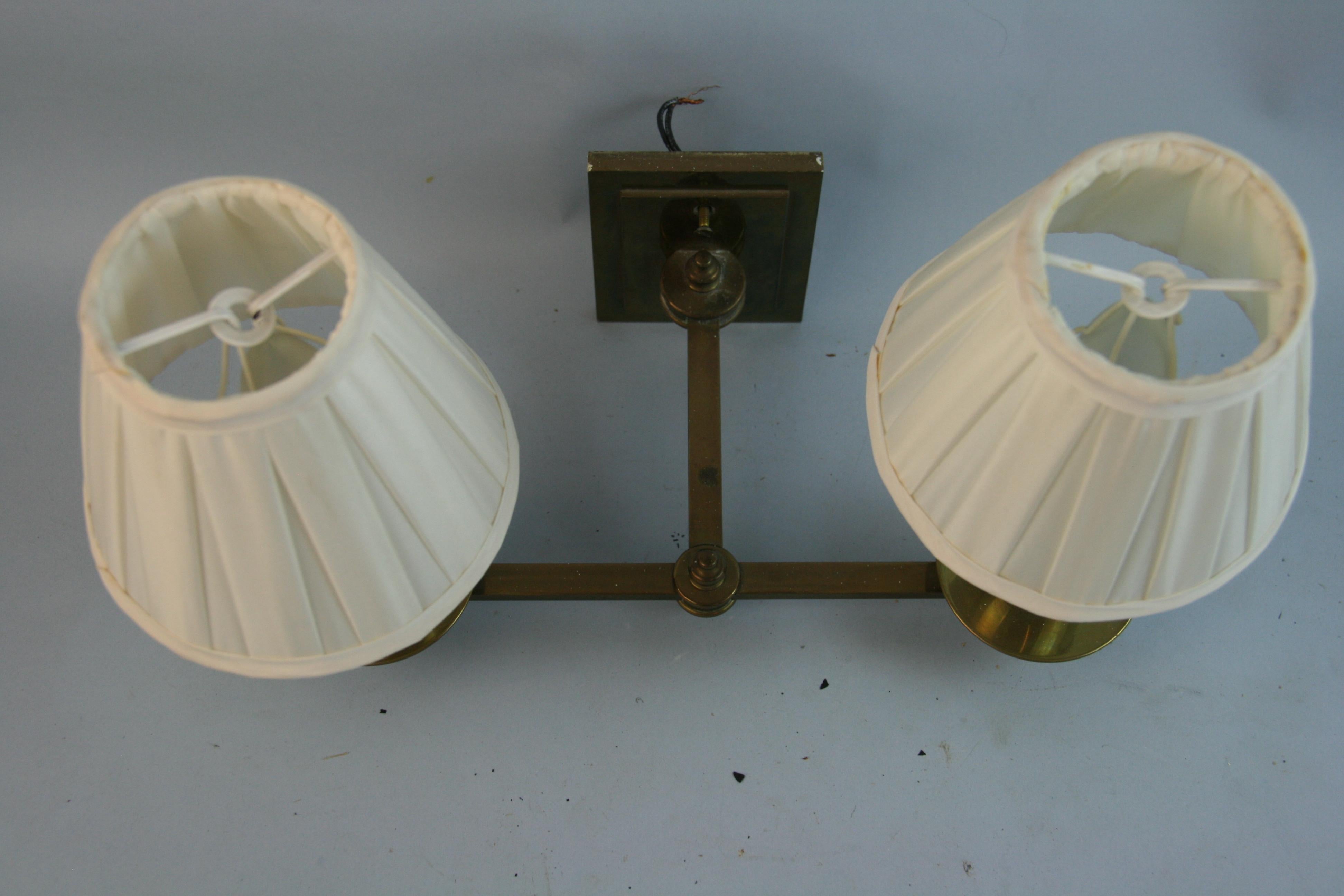 Pair English Brass Sconces For Sale 1