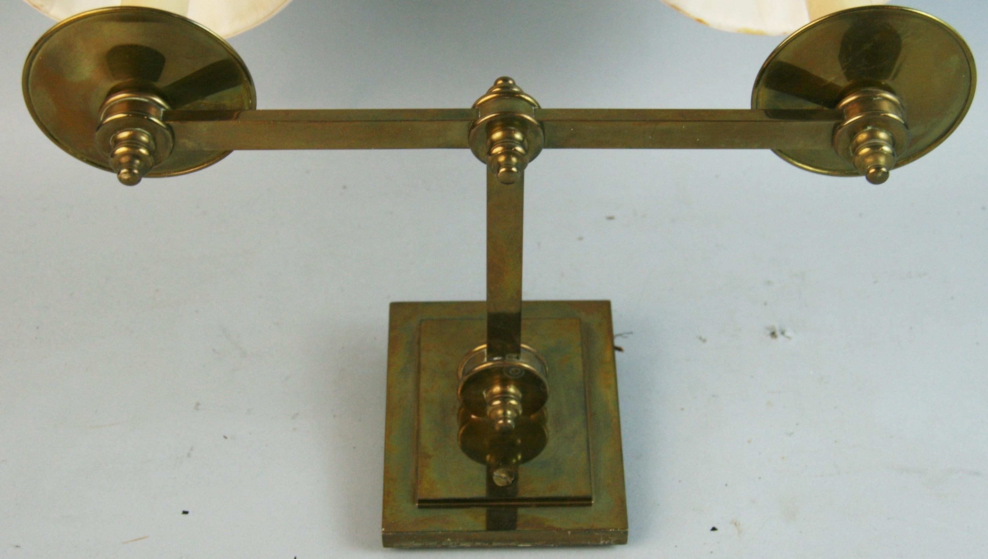 Pair English Brass Sconces For Sale 2