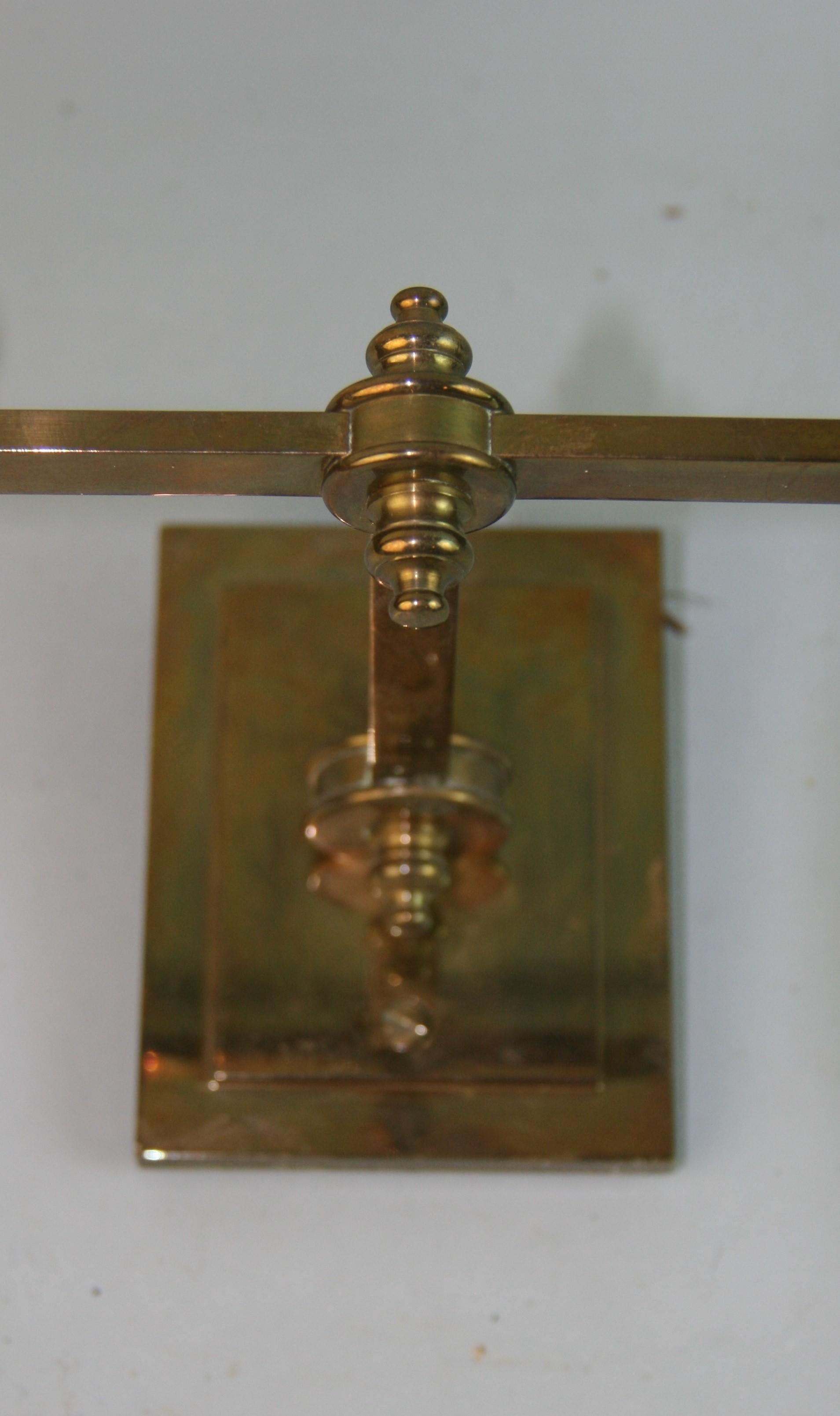Pair English Brass Sconces For Sale 3