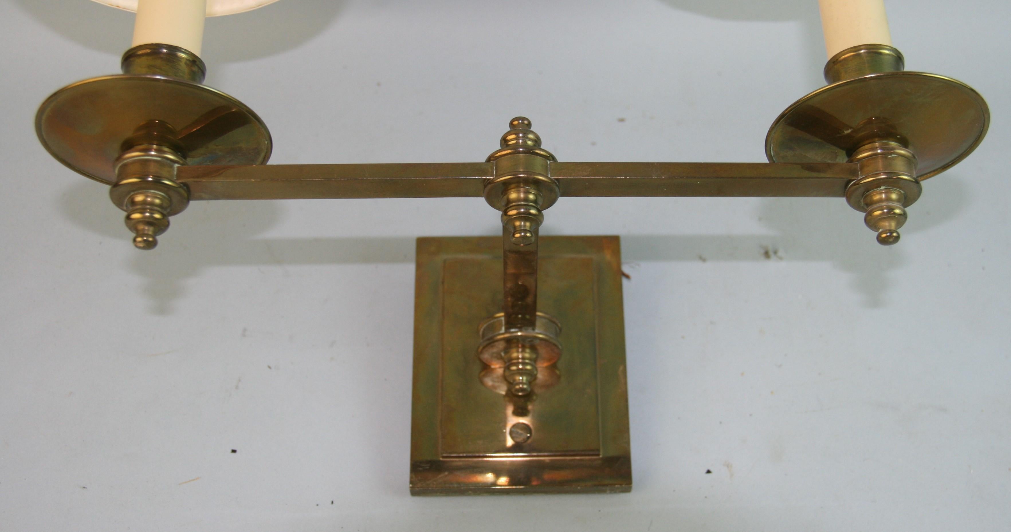 Pair English Brass Sconces For Sale 5