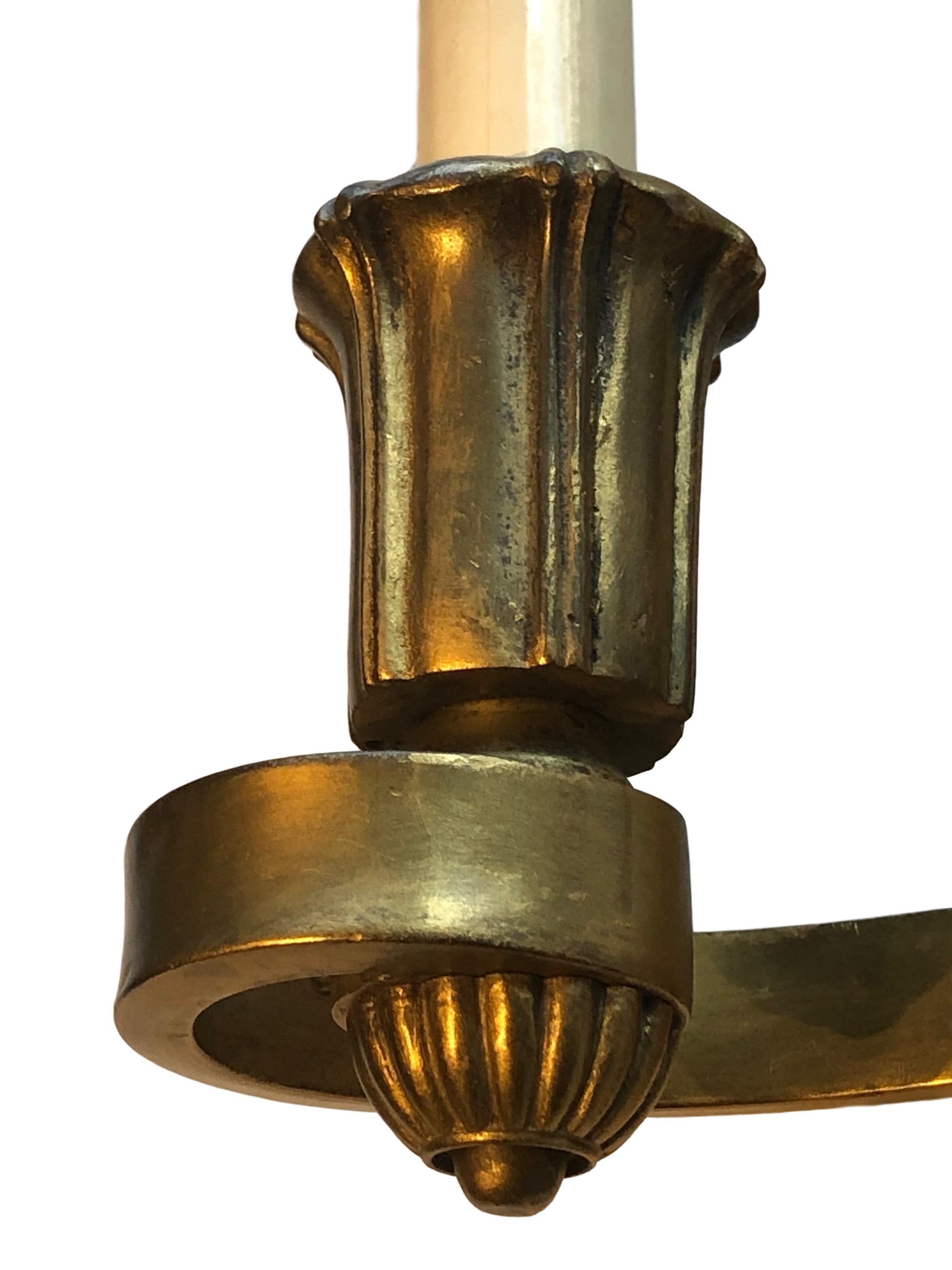 Pair of English Bronze Sconces In Good Condition For Sale In New York, NY