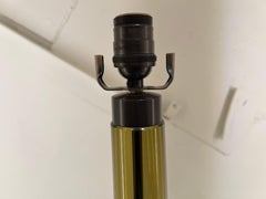 Pair English Crystal Baluster Lamps by Lucy Cope