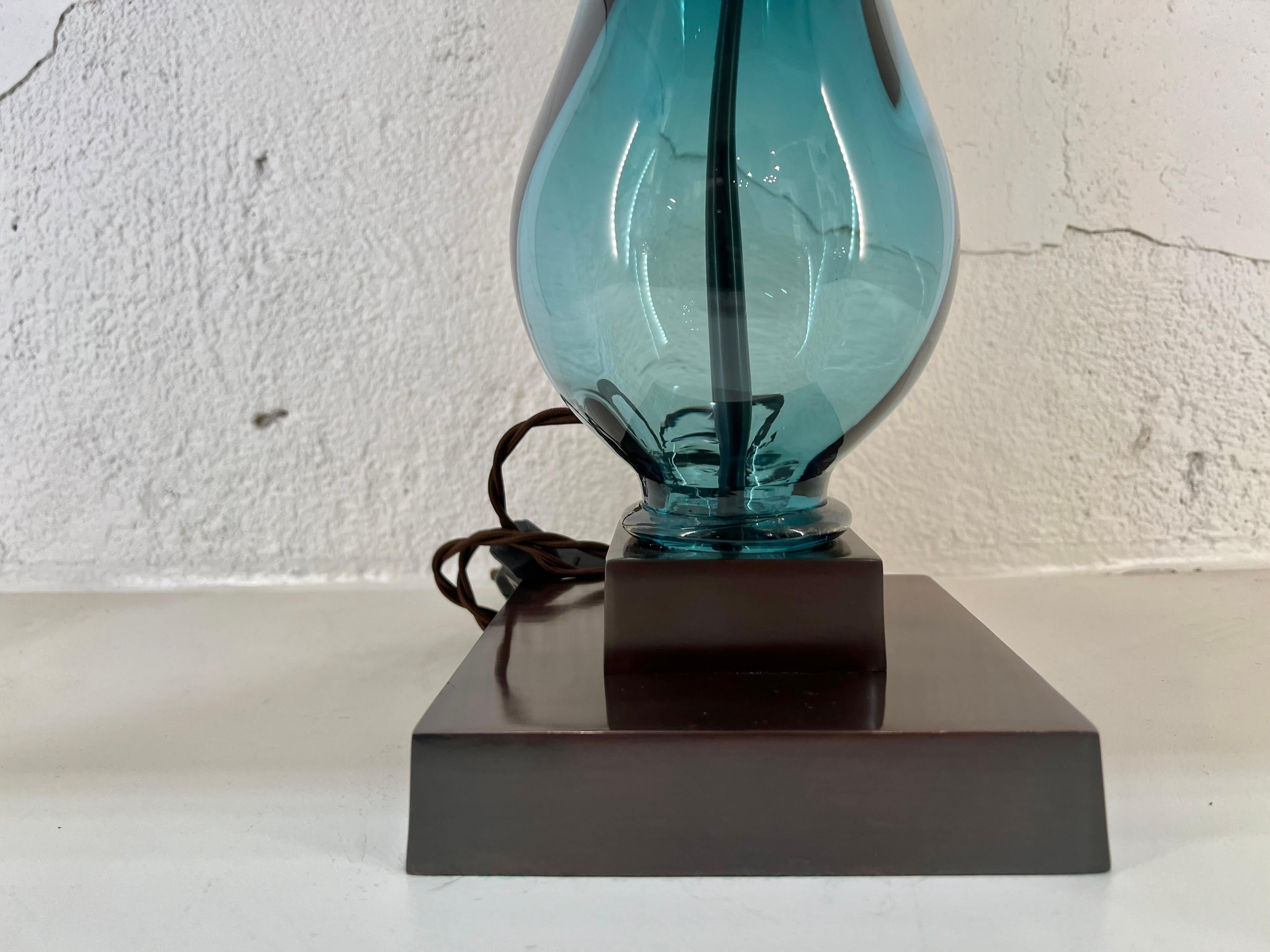 Other Pair English Crystal Twisted Baluster Lamps by Lucy Cope