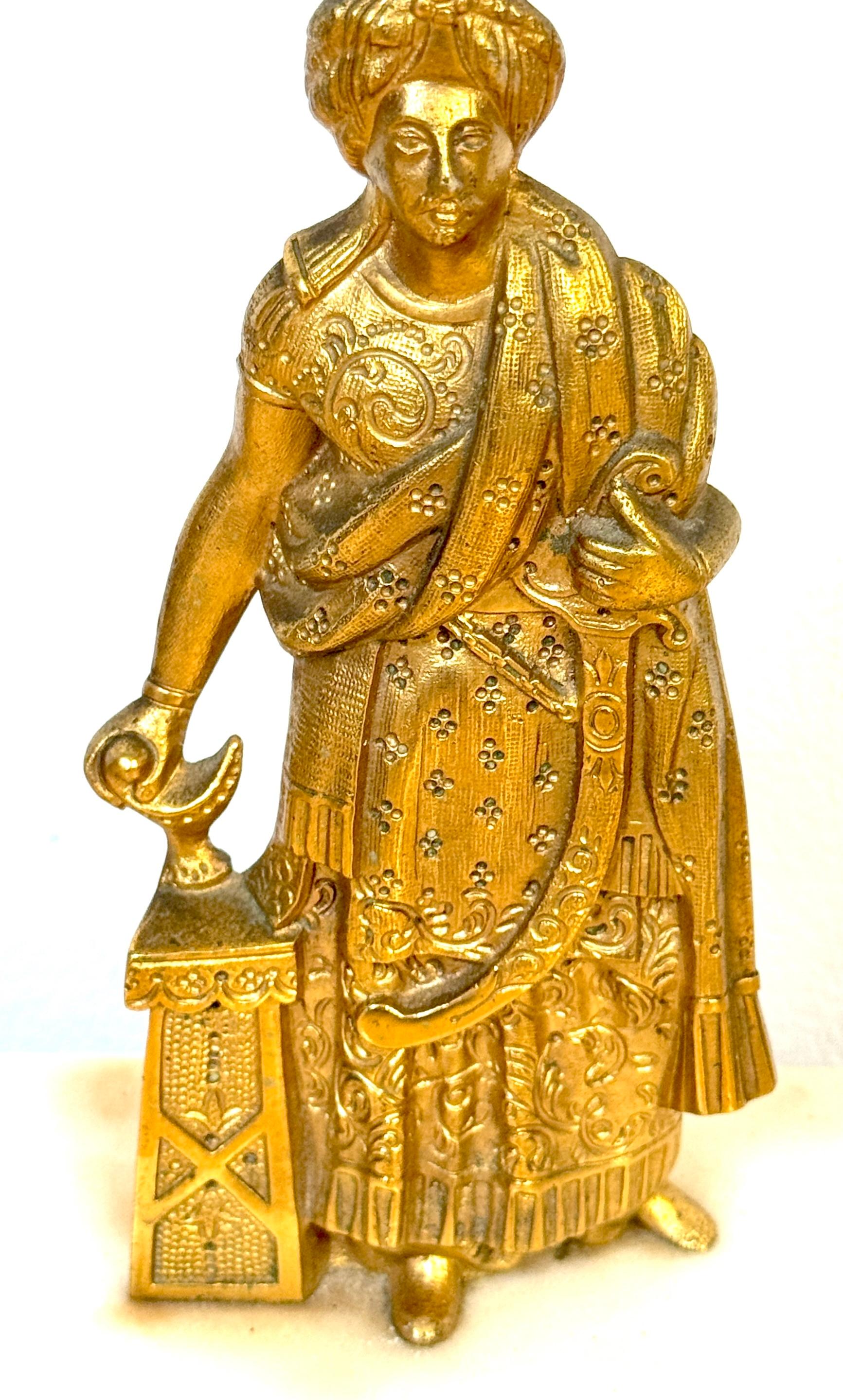 Pair English Ormolu Lamps of Tipu Sultan in Anglo-Indian, Circa 1860s For Sale 5