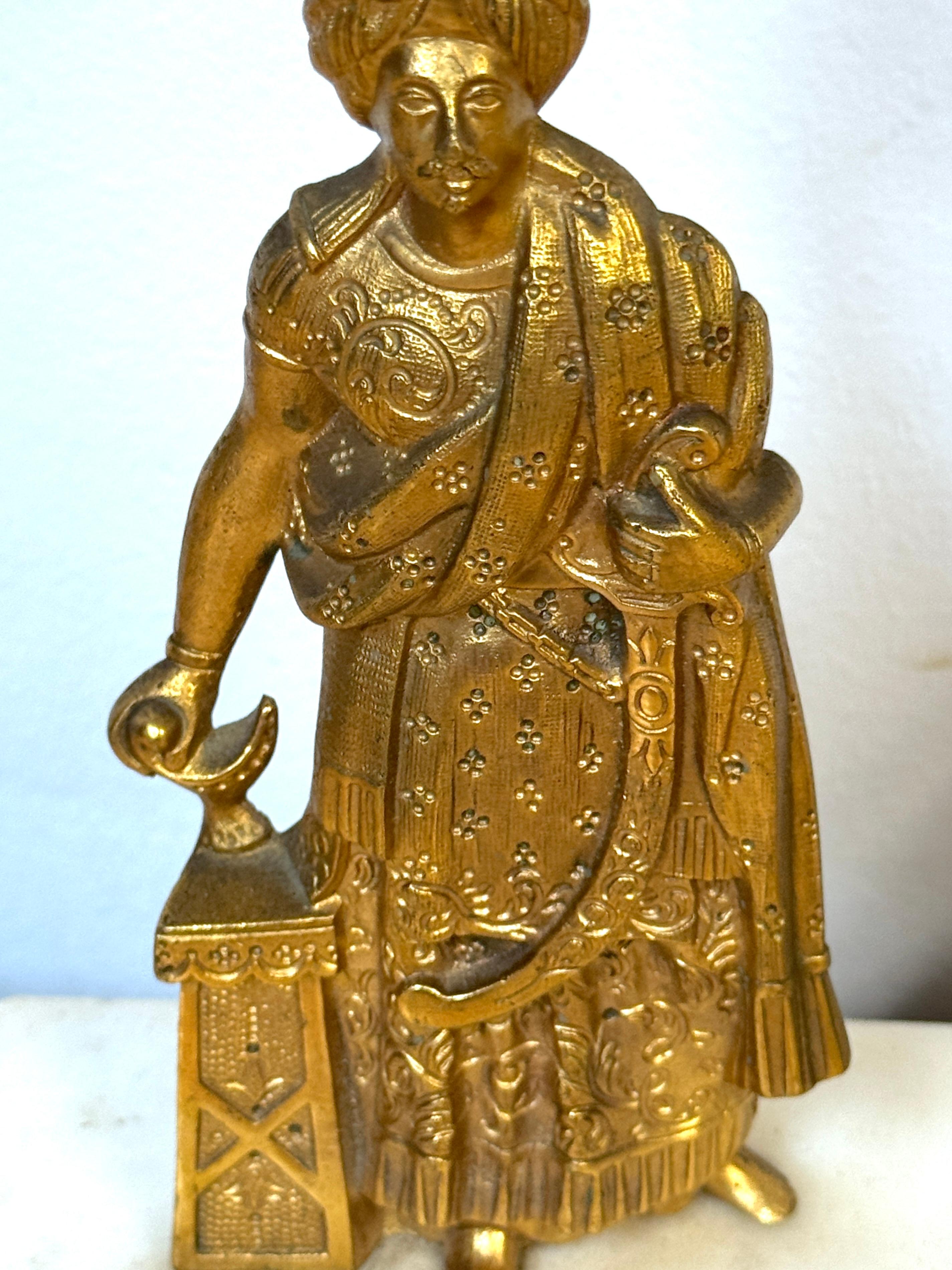 Pair English Ormolu Lamps of Tipu Sultan in Anglo-Indian, Circa 1860s For Sale 7