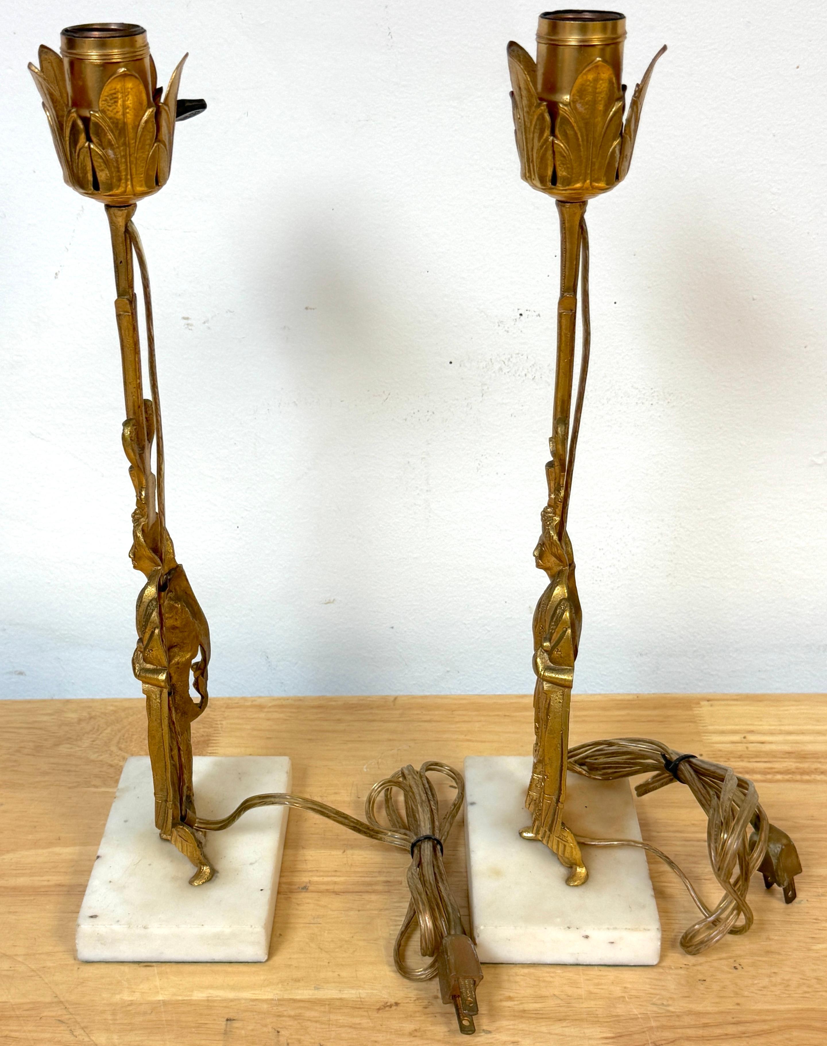 Pair English Ormolu Lamps of Tipu Sultan in Anglo-Indian, Circa 1860s For Sale 3